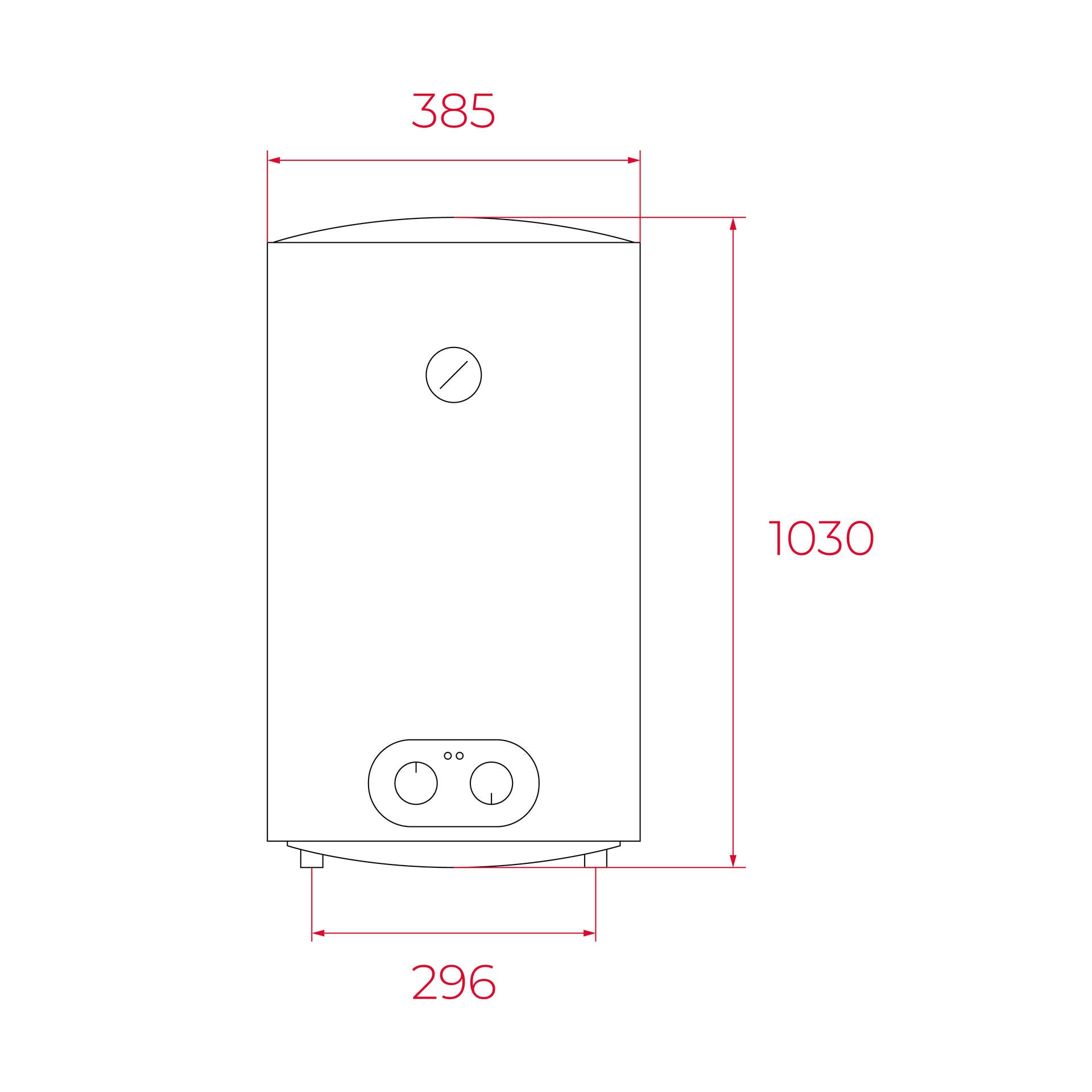 Termo eléctrico EWH 80 DHH de 73 litros con instalación vertical/horizontal (1)