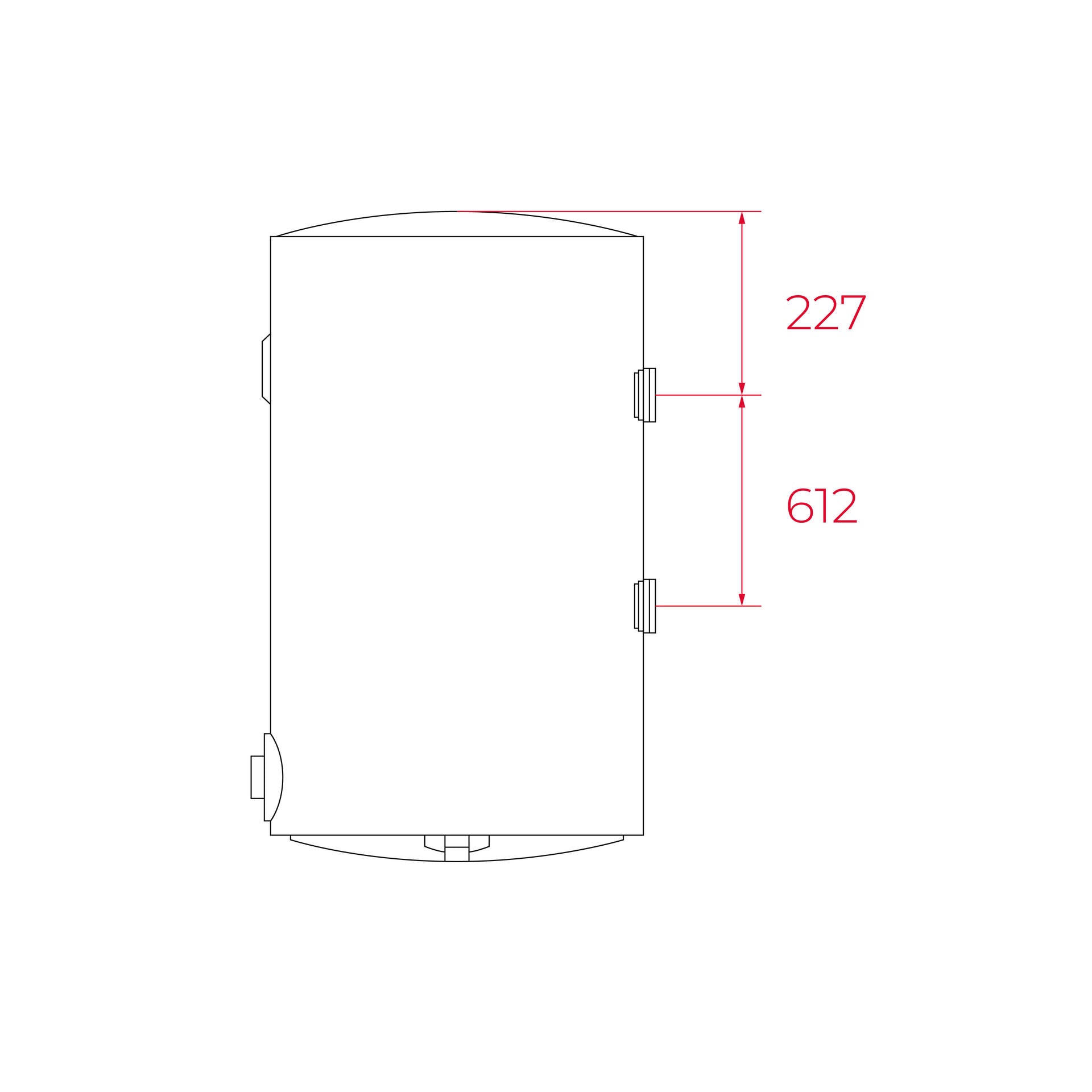 Termo eléctrico EWH 100 DHH de 92 litros con instalación vertical/horizontal (2)