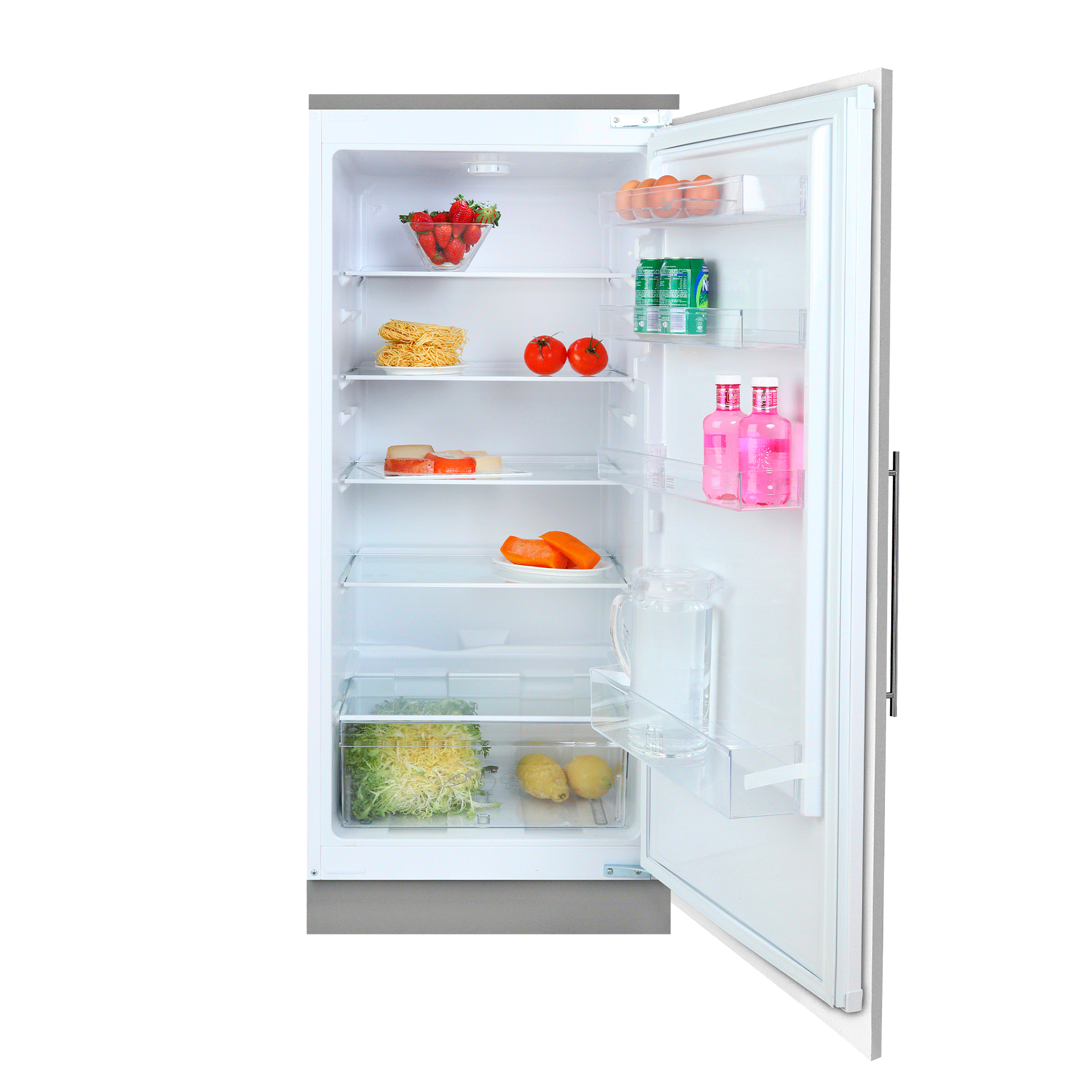 Frigorífico integrable 122 cm con puerta deslizante y 215 L de capacidad