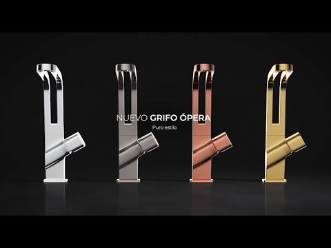 Grifo de cocina monomando ICO 915 con caño abierto y giratorio con 5 aireadores