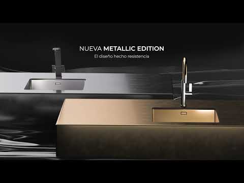 Grifo de cocina monomando ICC 915 Metallic Edition con caño giratorio y superficie resistente