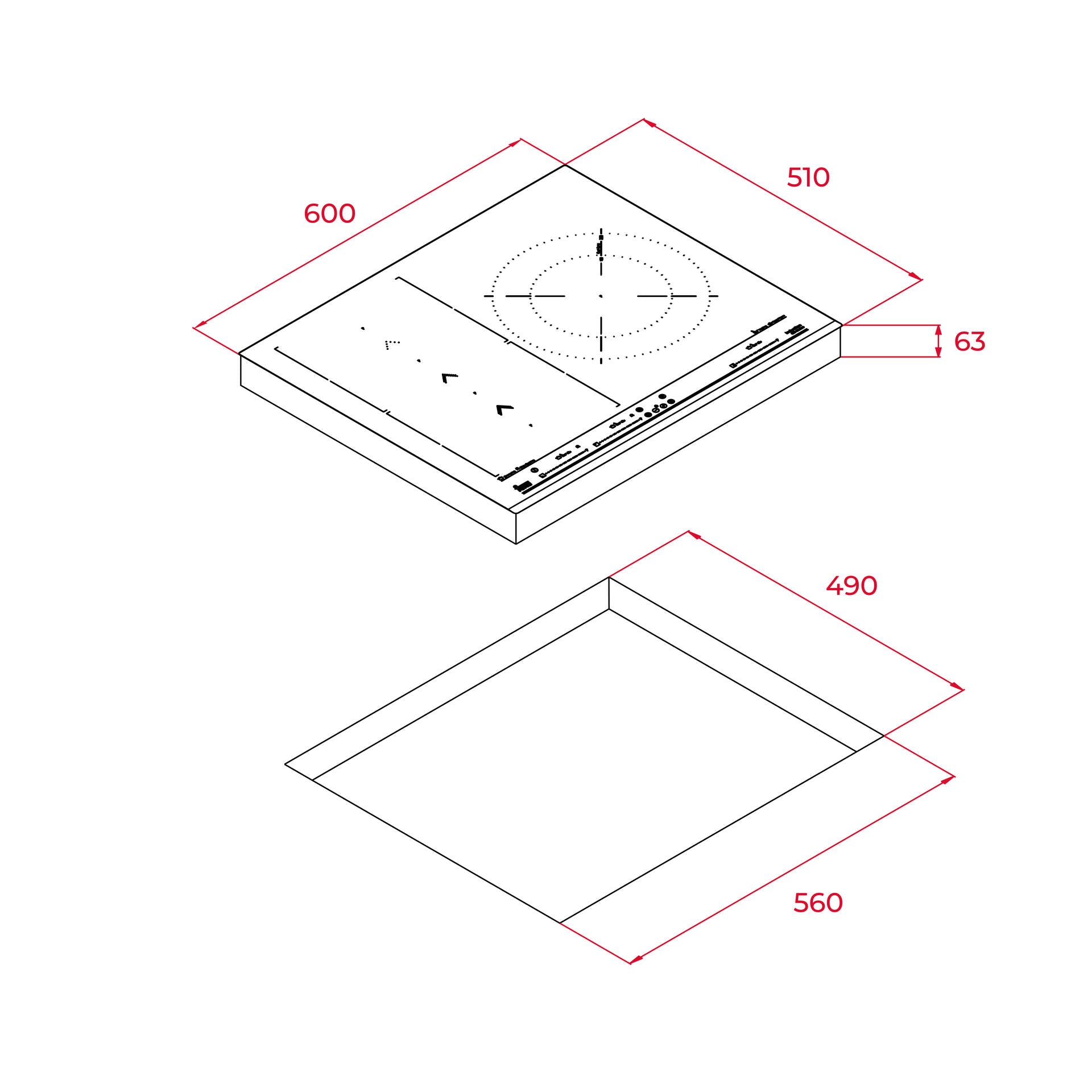 Placa de inducción Flex IZS 67620 MST de 60 cm con SlideCooking y 3 zonas de cocinado (2)