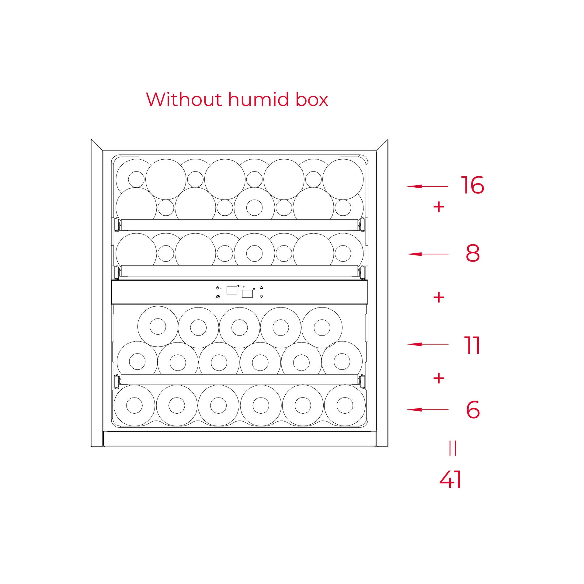 Vinoteca de integración RVI 20041 con capacidad para 41 botellas (3)