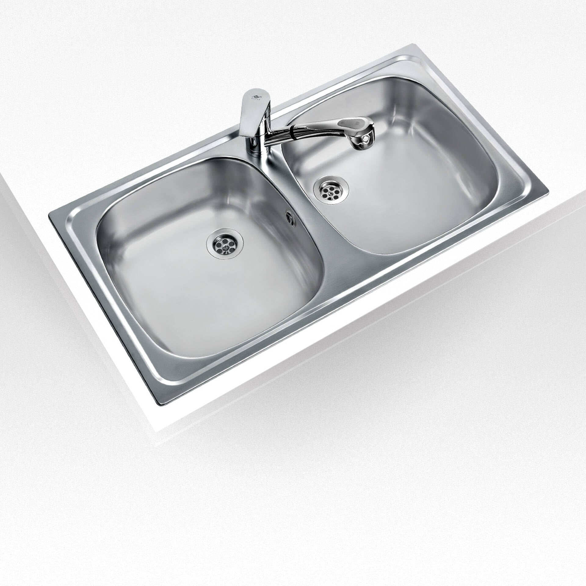 Fregadero encastrado E/800.440 2B con cubetas de 34 cm