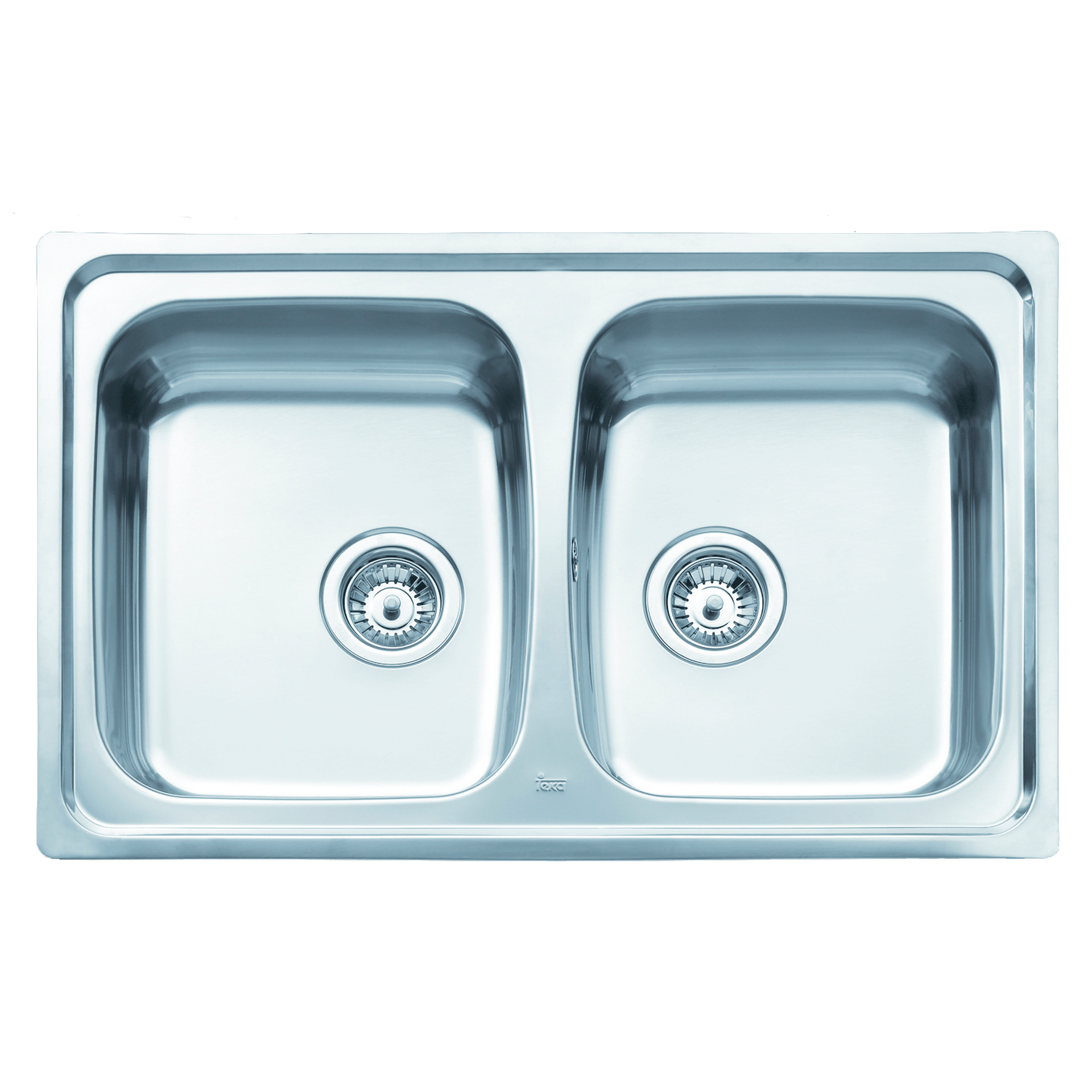 Fregadero Basico 79 2C encastrado de acero inoxidable de 50 cm (1)