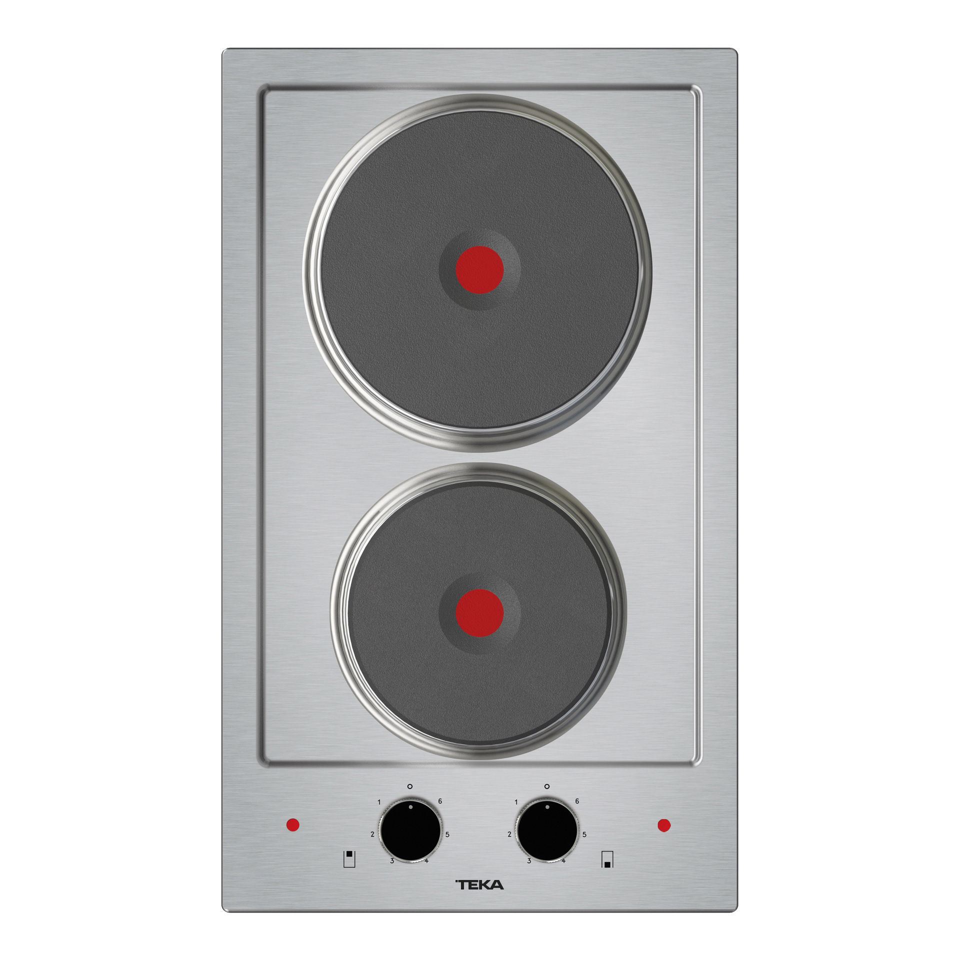 Placa Modular EFX 30.1 2P de 30 cm con 2 placas eléctricas blindadas