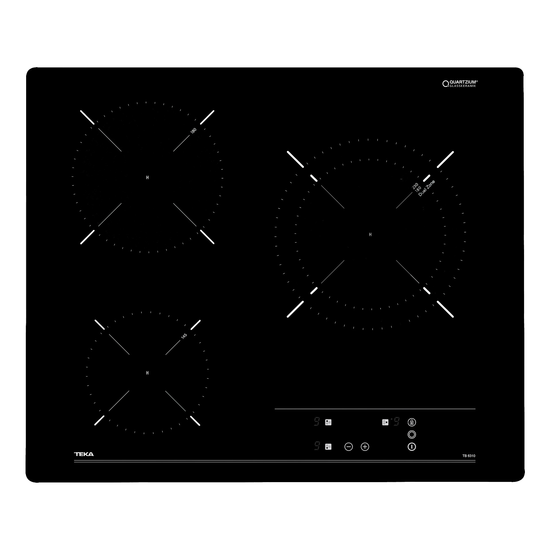 Vitrocerámica TB 6310 de 60 cm con 3 zonas con Touch Control (1)