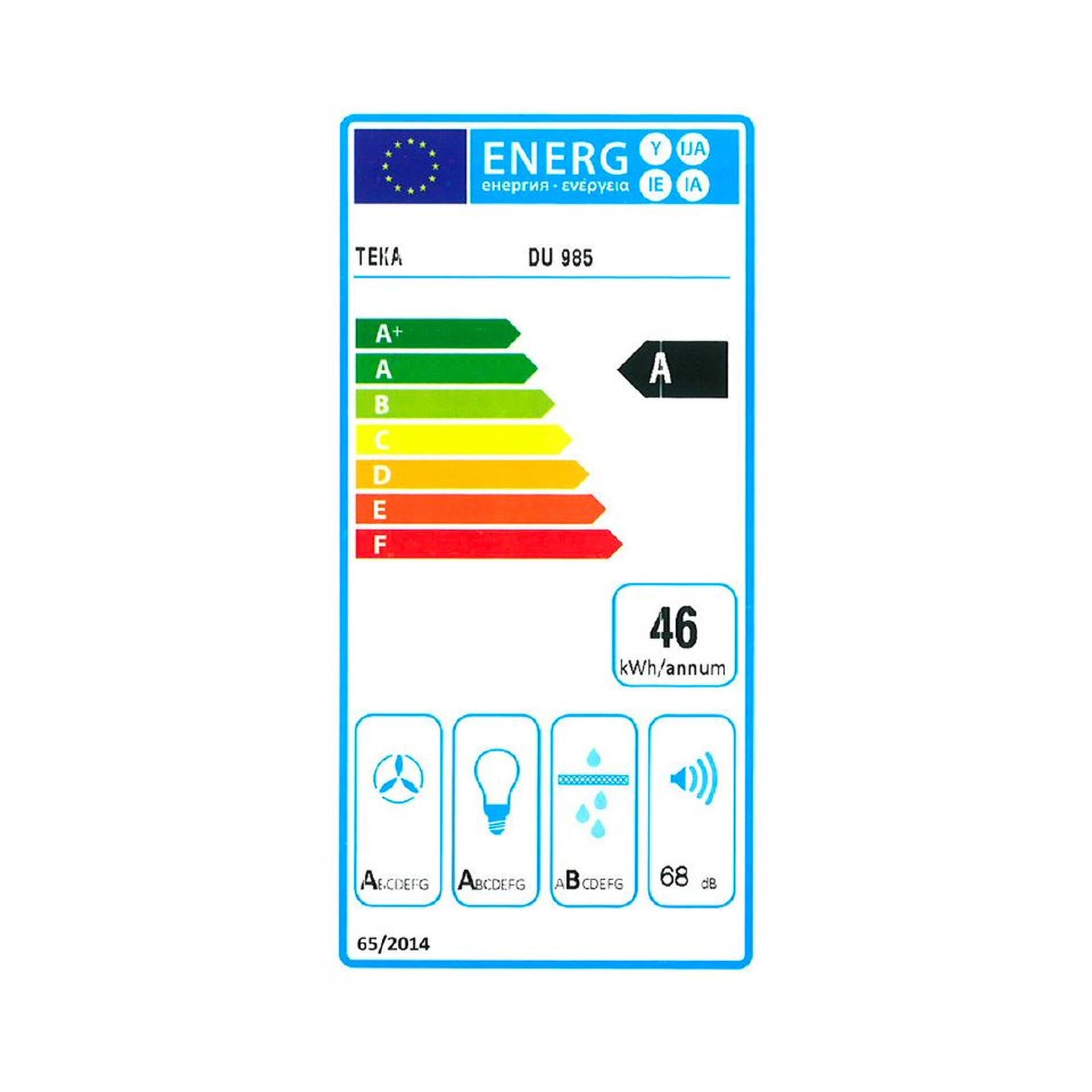 Campana Decorativa de pared DU 985 con Touch Control y motor EcoPower (3)
