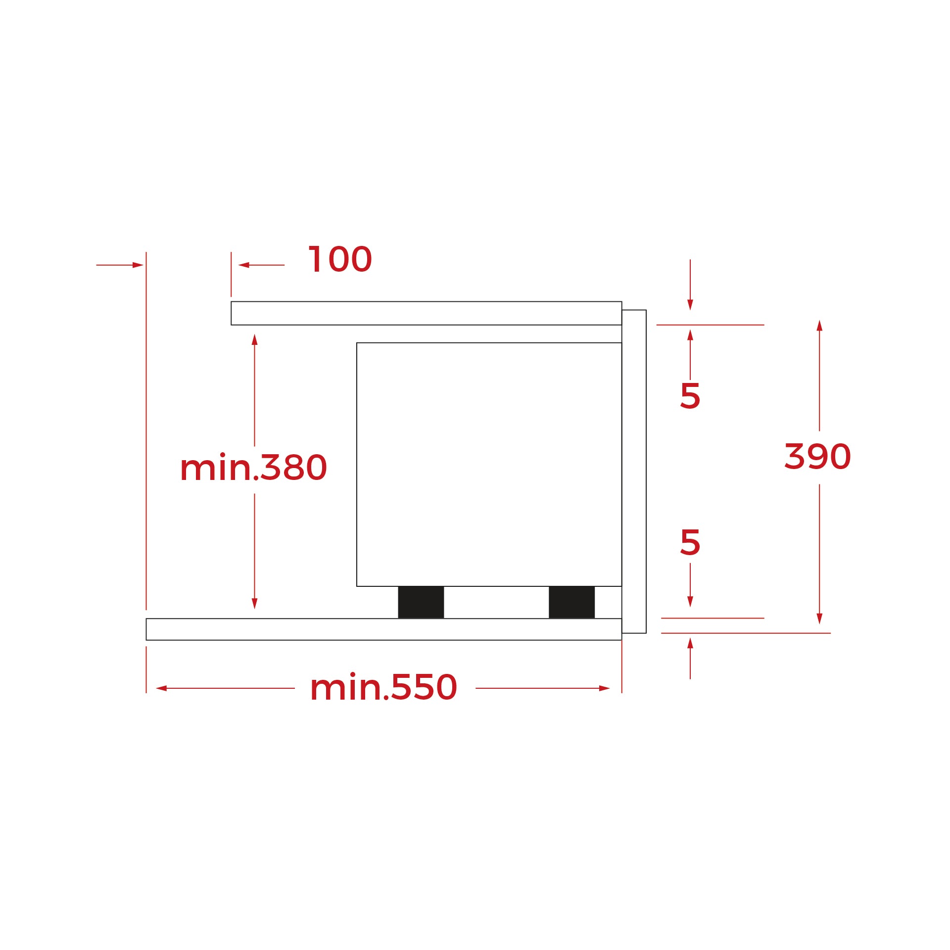 Microondas mecánico de integración MB 620 BI SS de 20L (4)