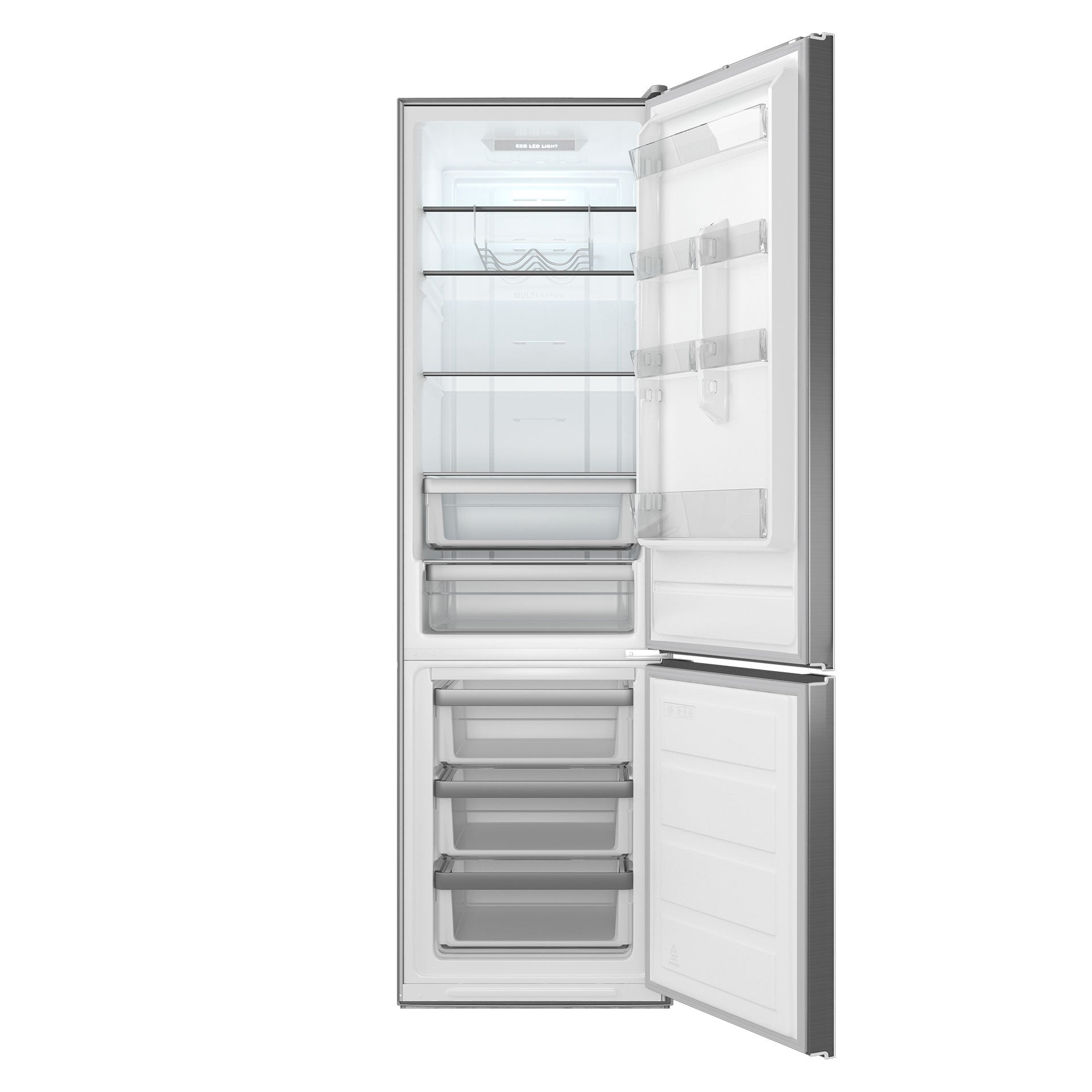Frigorífico Combi NFL 430 No Frost Total de 200 cm con 2 puertas y Display electrónico en inox (1)