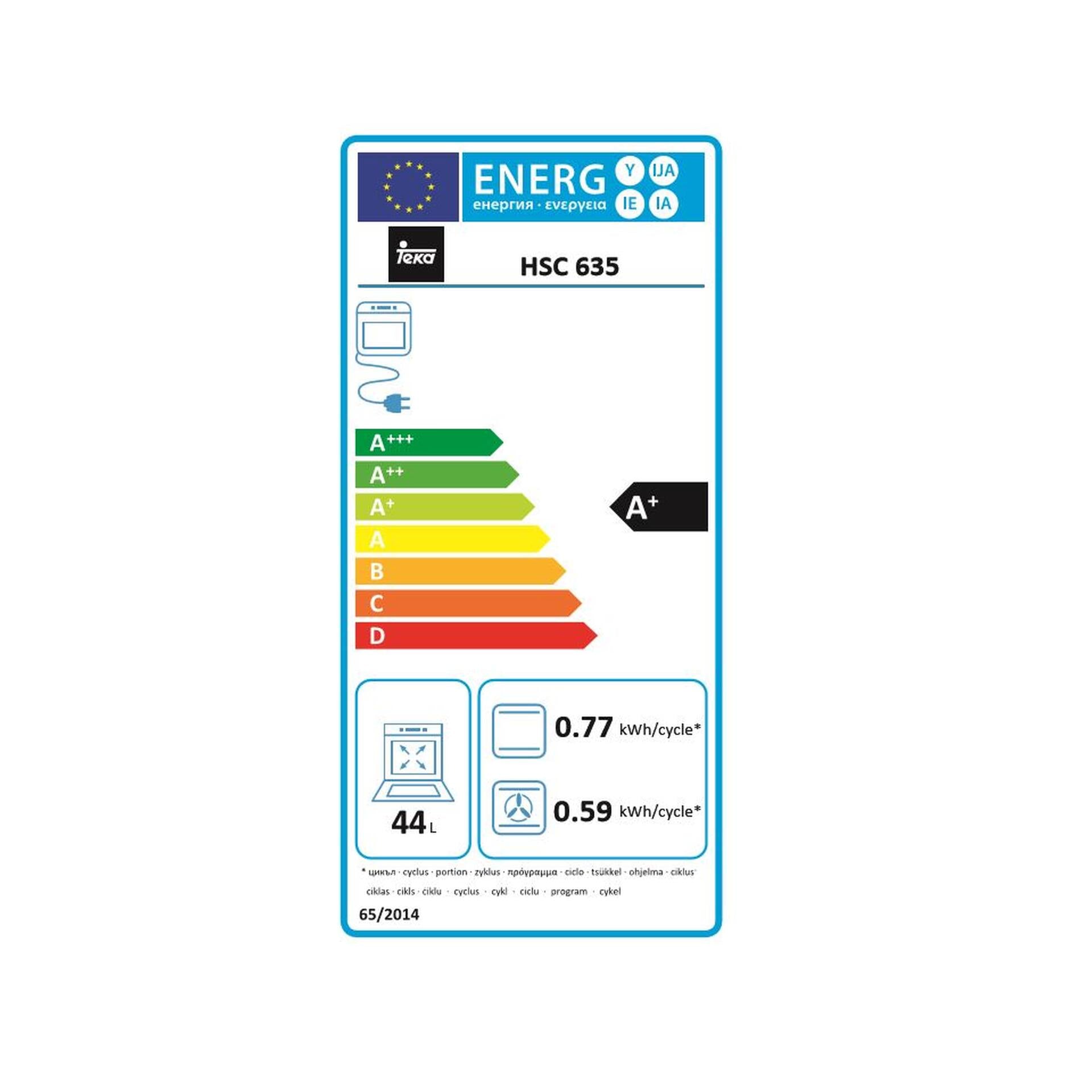 Horno Compacto Multifunción HSC 635 de 45 cm con HydroClean® PRO y 8 funciones de cocinado (4)