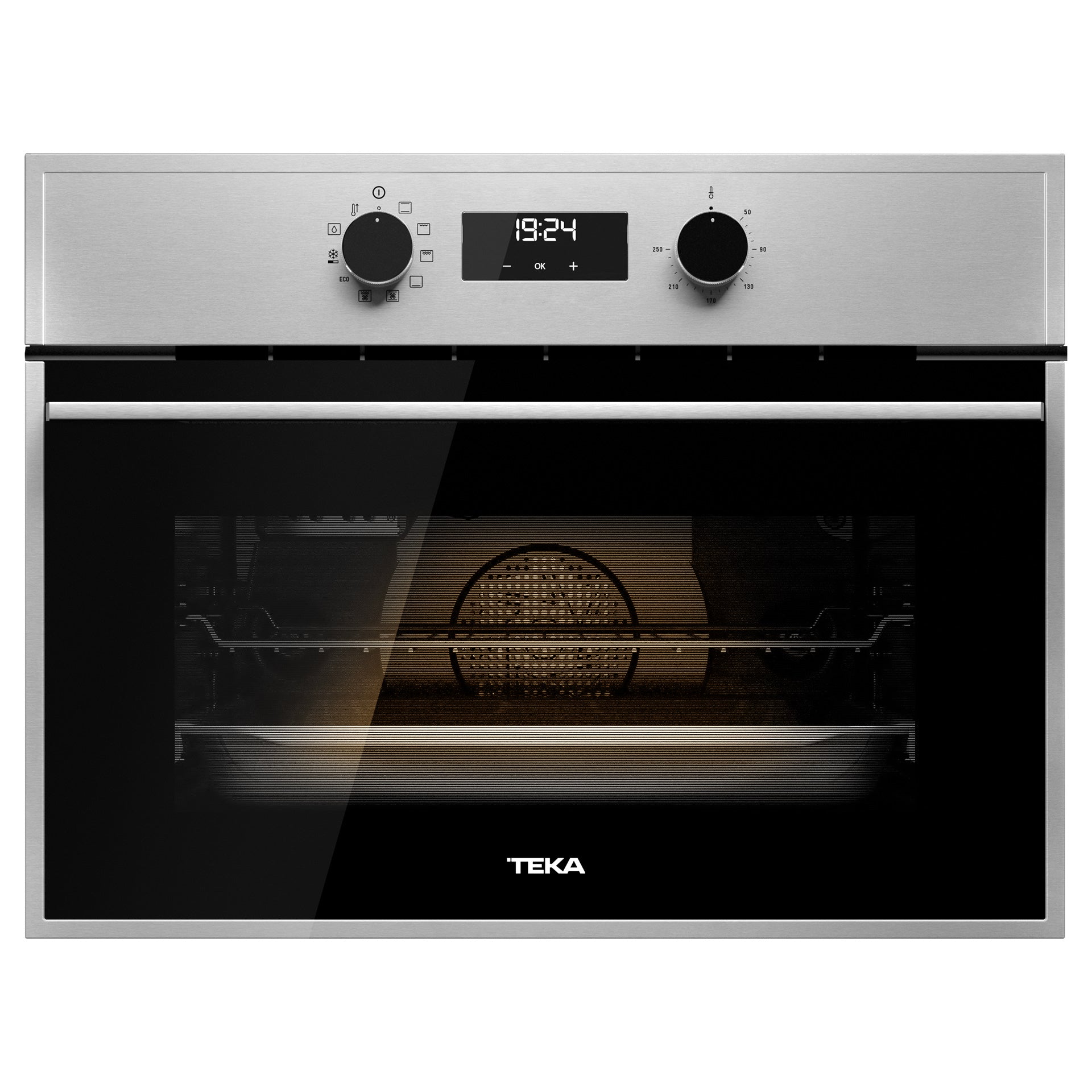 Horno Compacto Pirolítico Multifunción HSC 635 de 45 cm con HydroClean® y 8 funciones de cocinado (1)