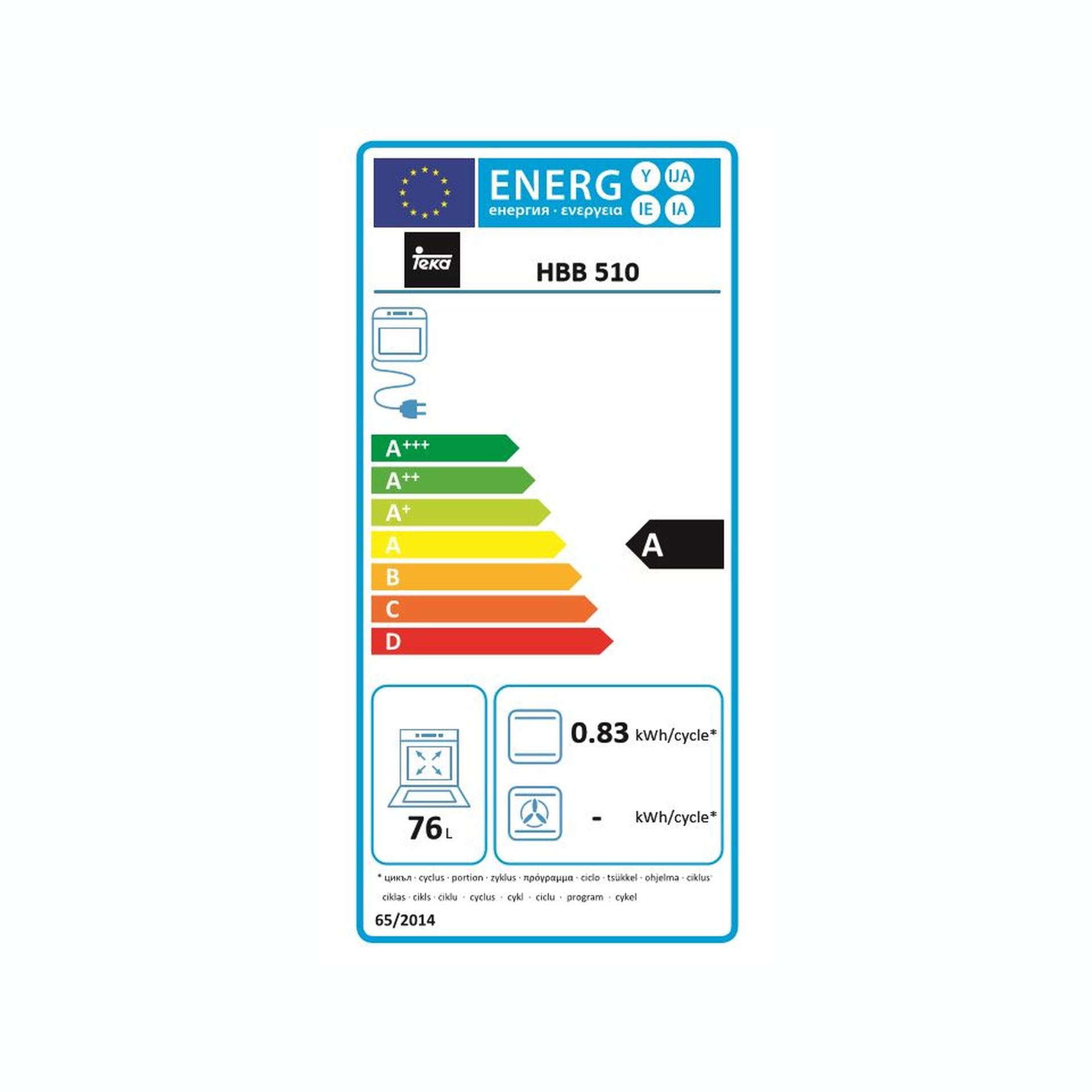 Horno Convencional HBB 510 de 60 cm con HydroCleanECO (3)