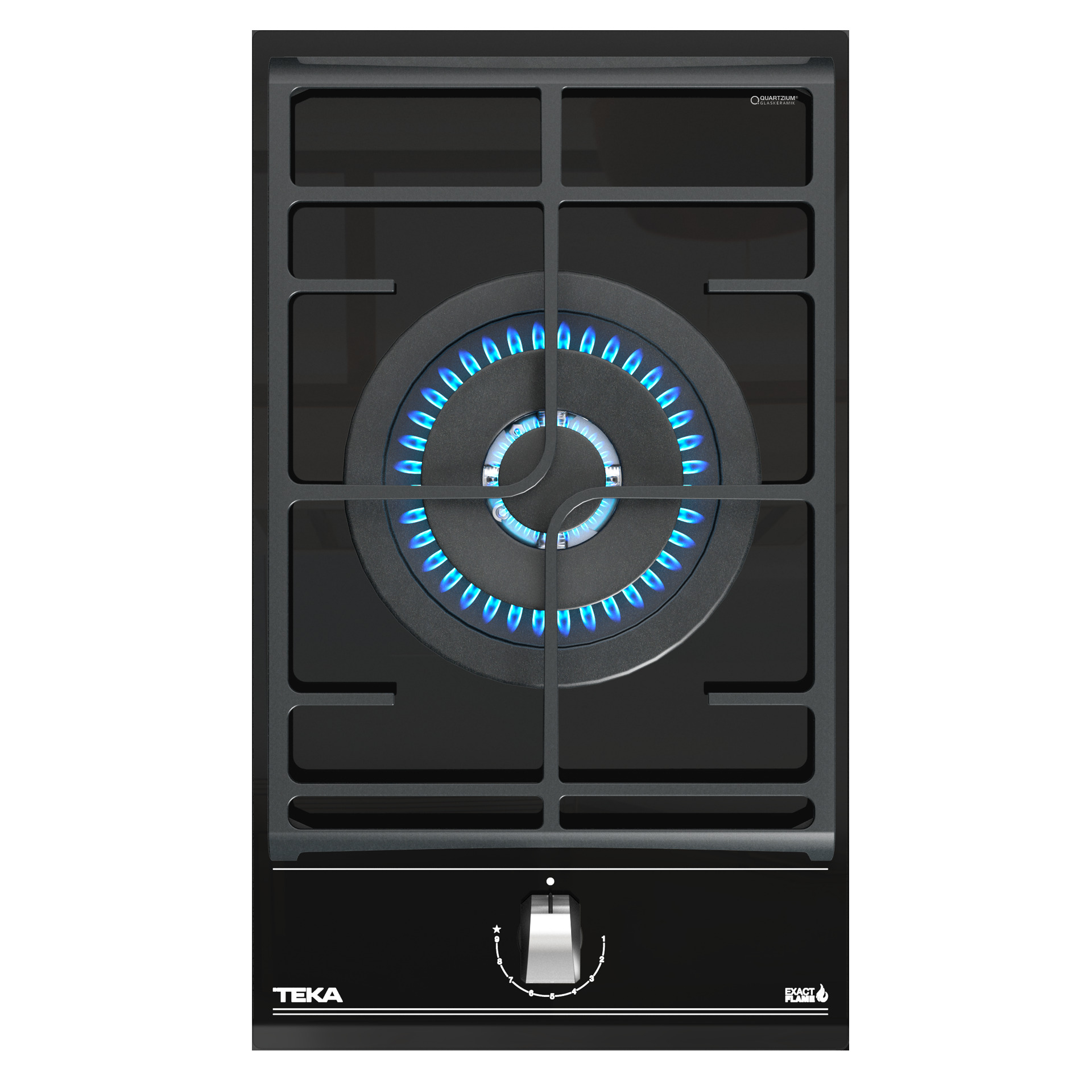 Placa Cristal Gas GZC 31330 XBN de 30 cm con función ExactFlame de gas natural (1)