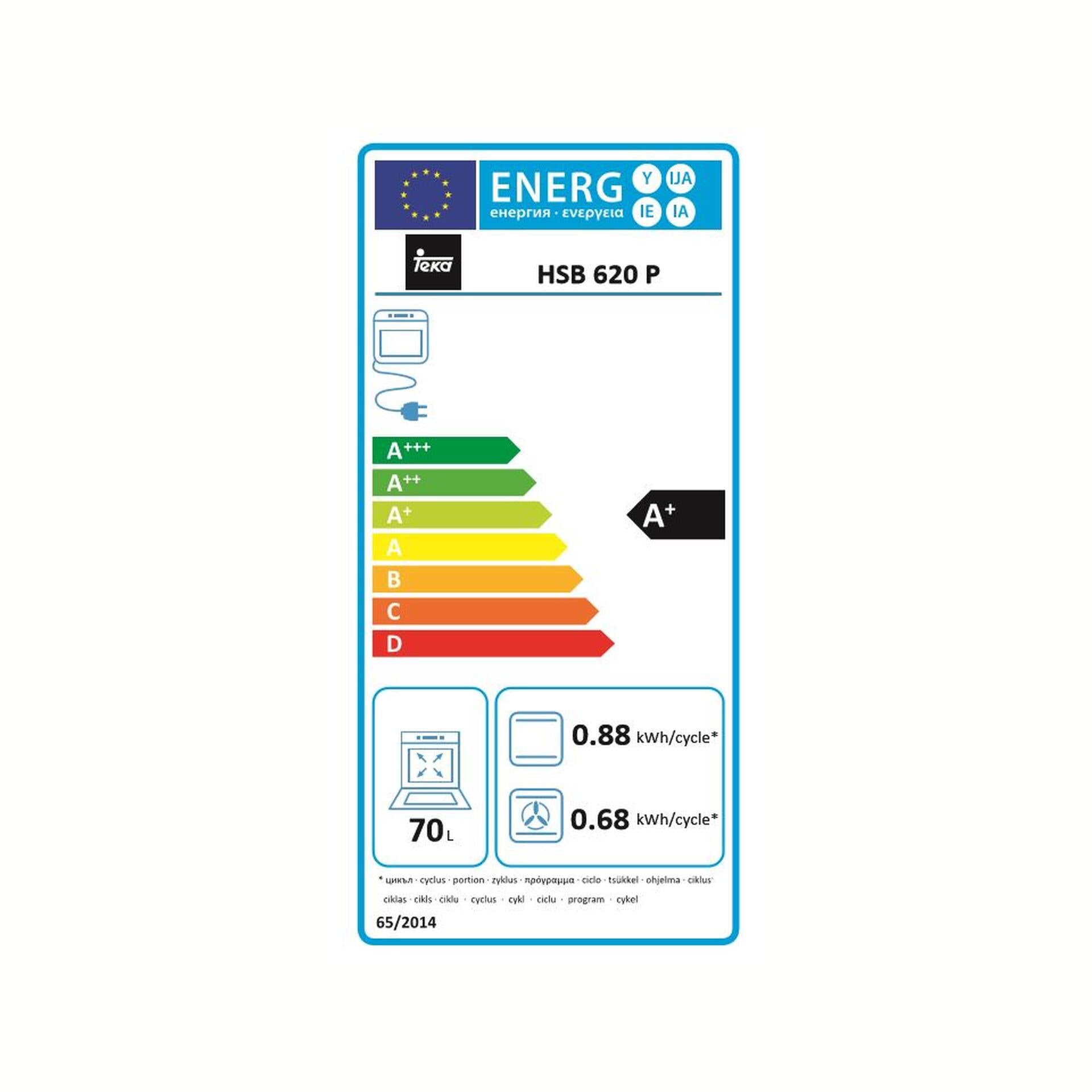 Horno Pirolítico Multifunción HSB 620 P WH-SS A+ de 60 cm (3)