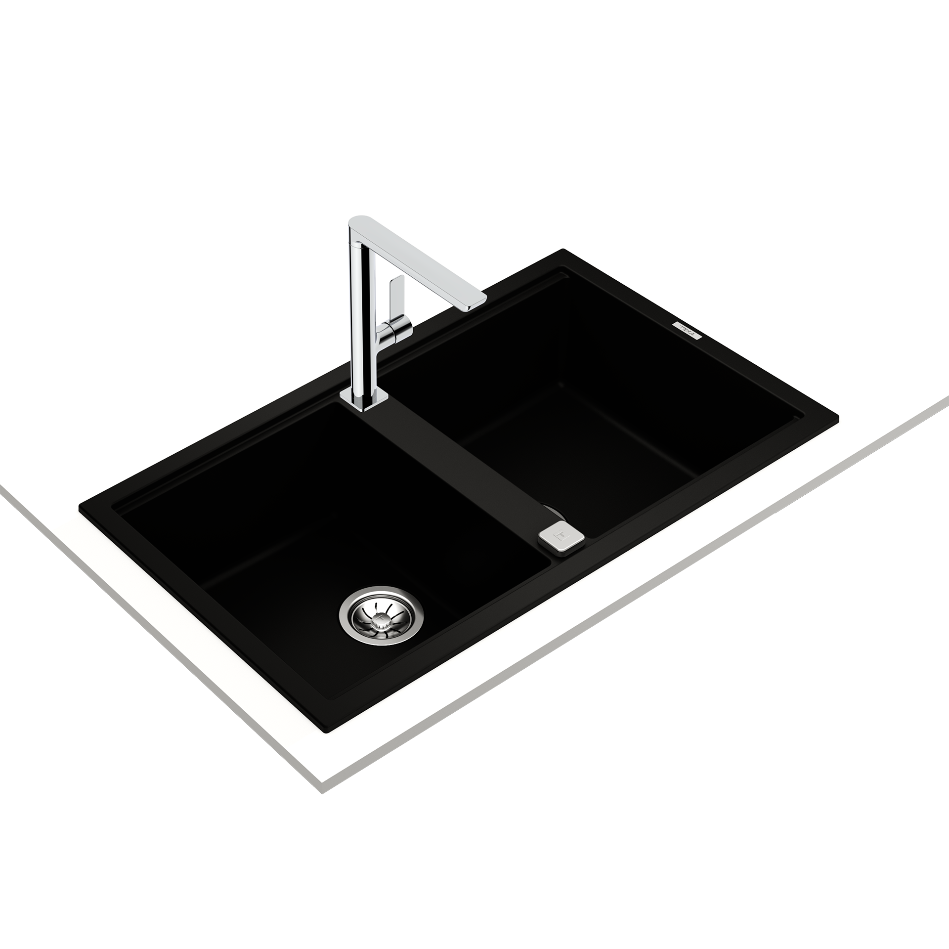Fregadero Nova 90 B-TG 2B de dos cubetas