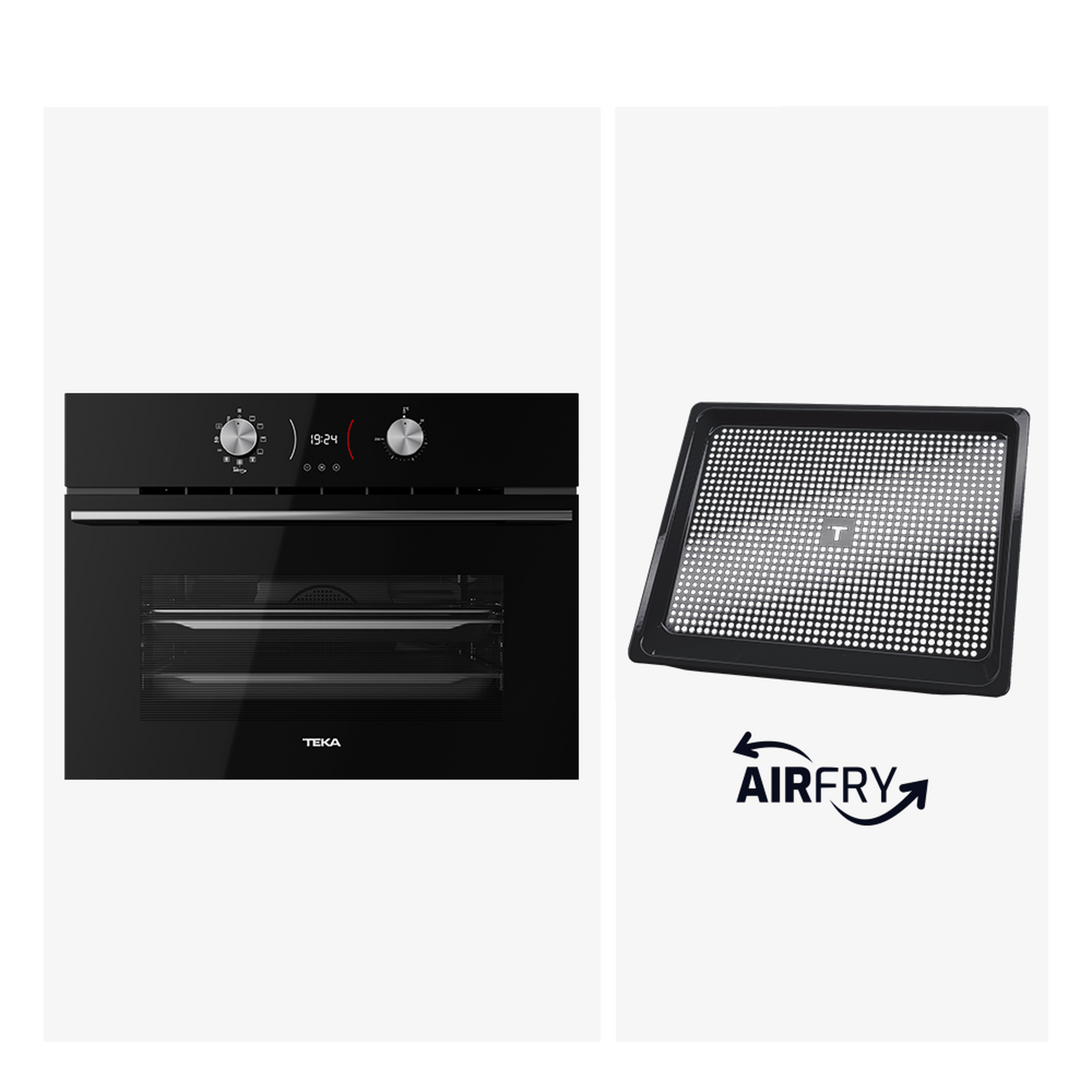 Horno compacto AirFy HLC 8406 BK de 45cm con función especial para freír en el horno de la forma más saludable (1)