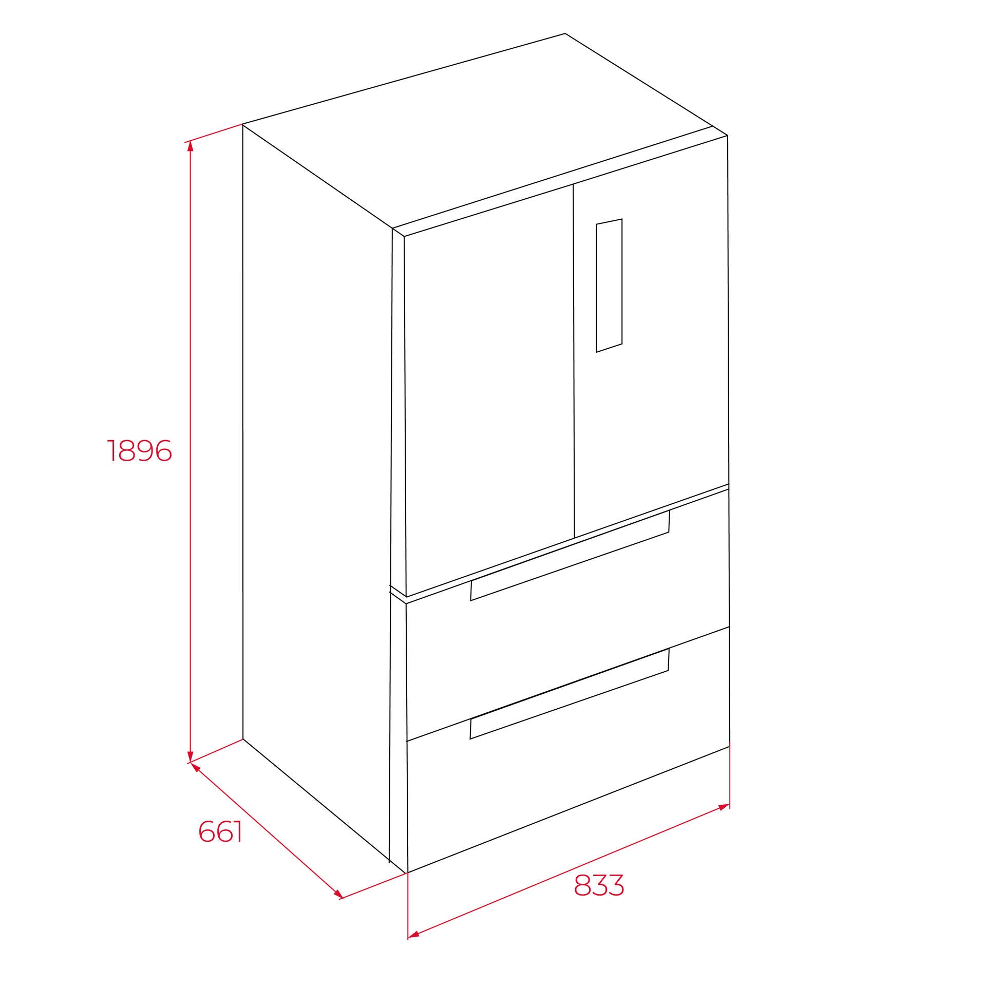 Frigorífico French Door RFD 77825 de libre instalación con motor Inverter y sistema antibacterial (2)
