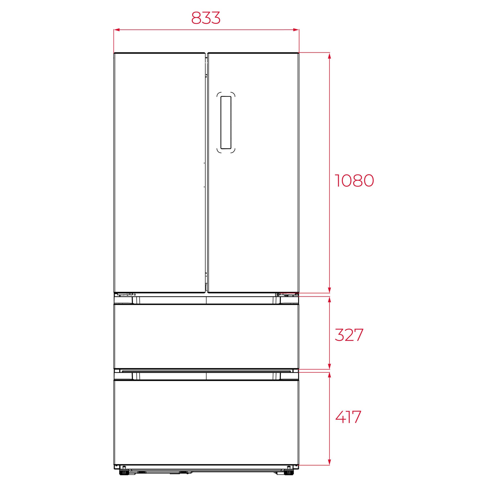 Frigorífico French Door RFD 77825 de libre instalación con motor Inverter y sistema antibacterial (3)
