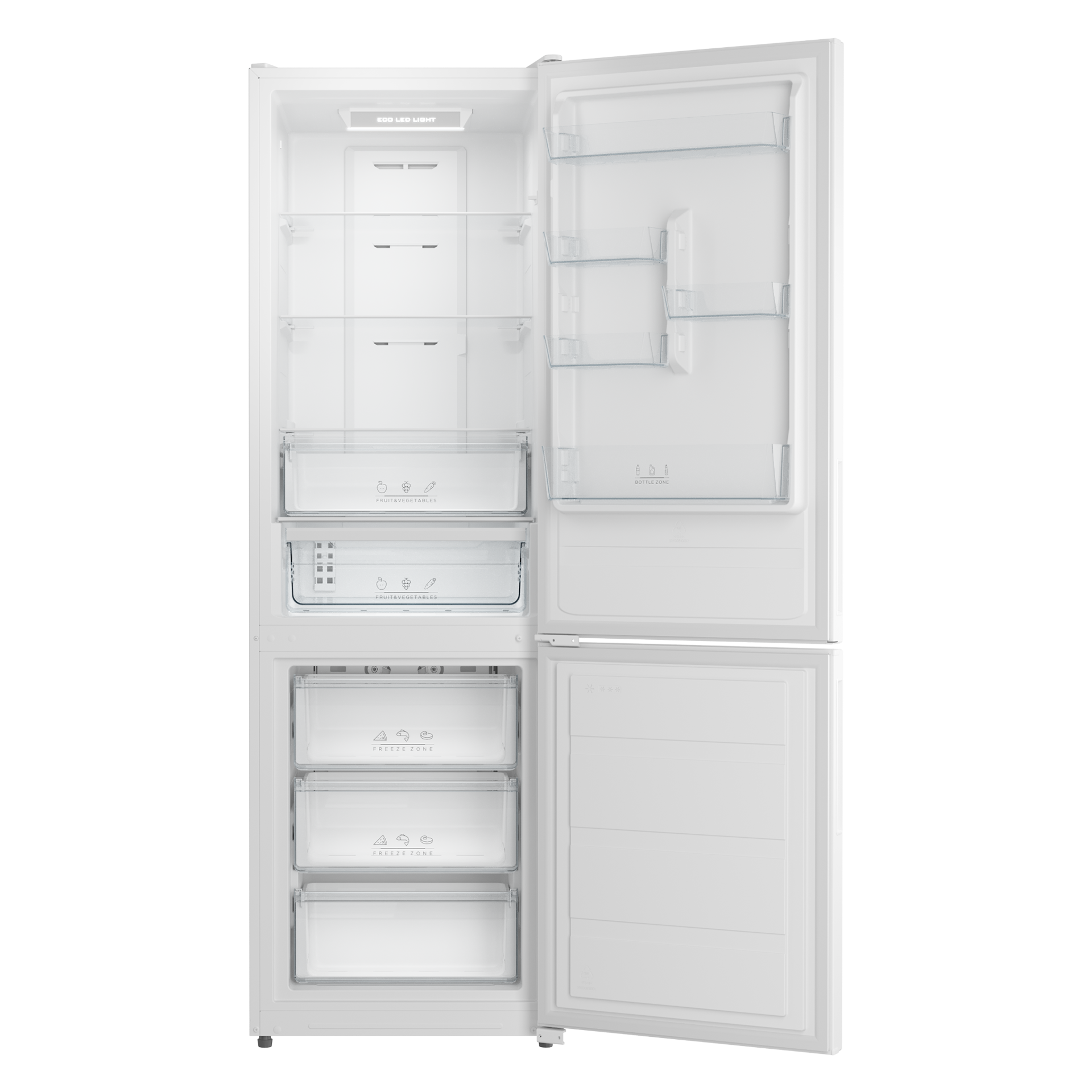 Frigorífico Combi NFL 355 WH LongLife No Frost con 2 puertas y display electrónico (1)