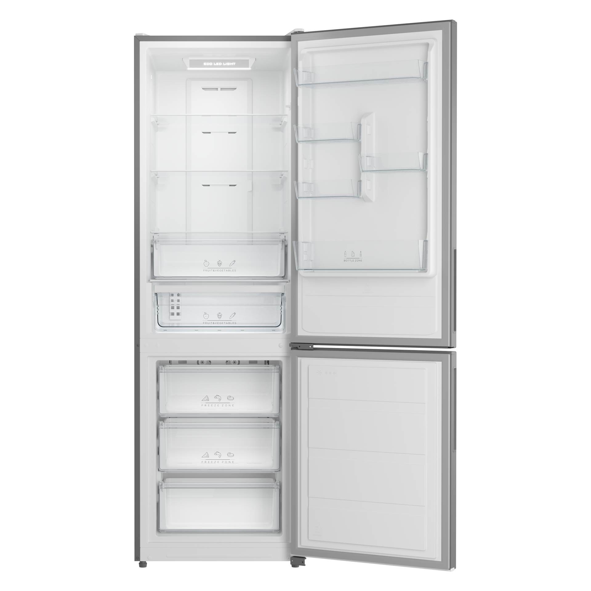 Frigorífico Combi NFL 355 SS LongLife No Frost con 2 puertas y display electrónico (1)