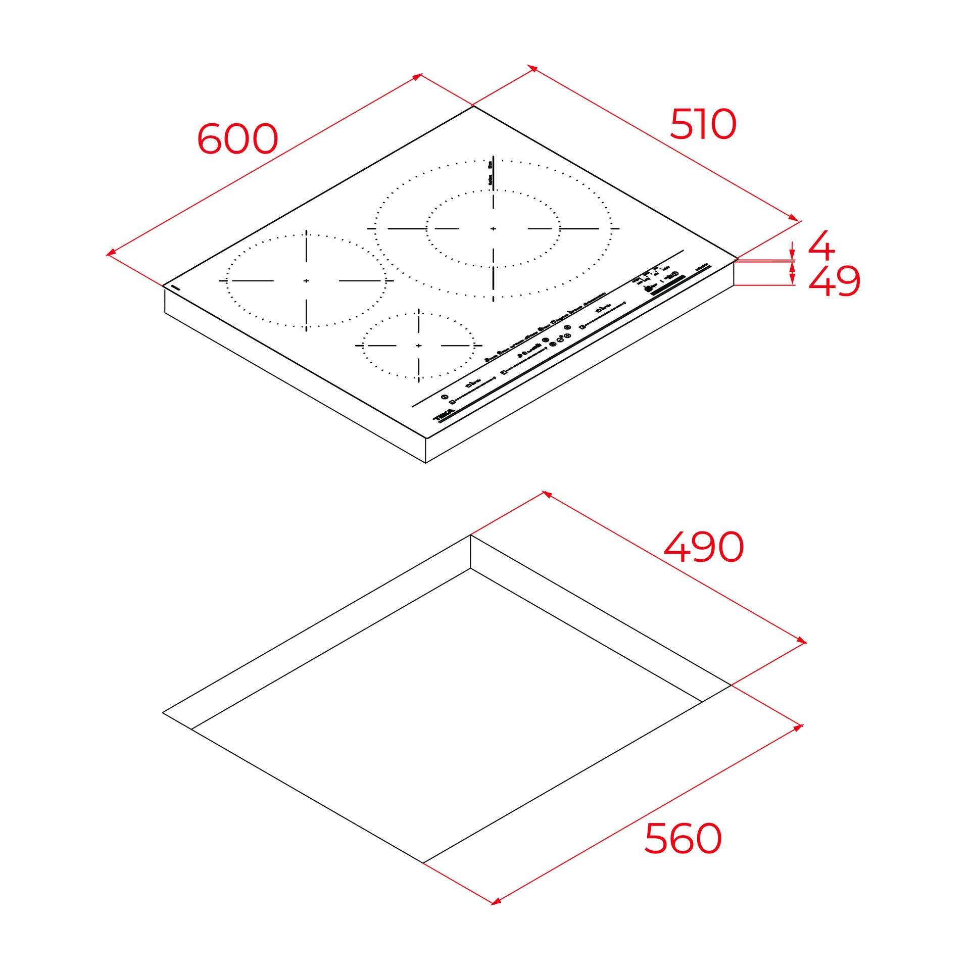 Placa de inducción MestrePaeller IZC 63632 MPT con control táctil MultiSlider y 3 zonas de cocinado con un fuego XL de 32cm para cocinar Paella en color blanco (2)