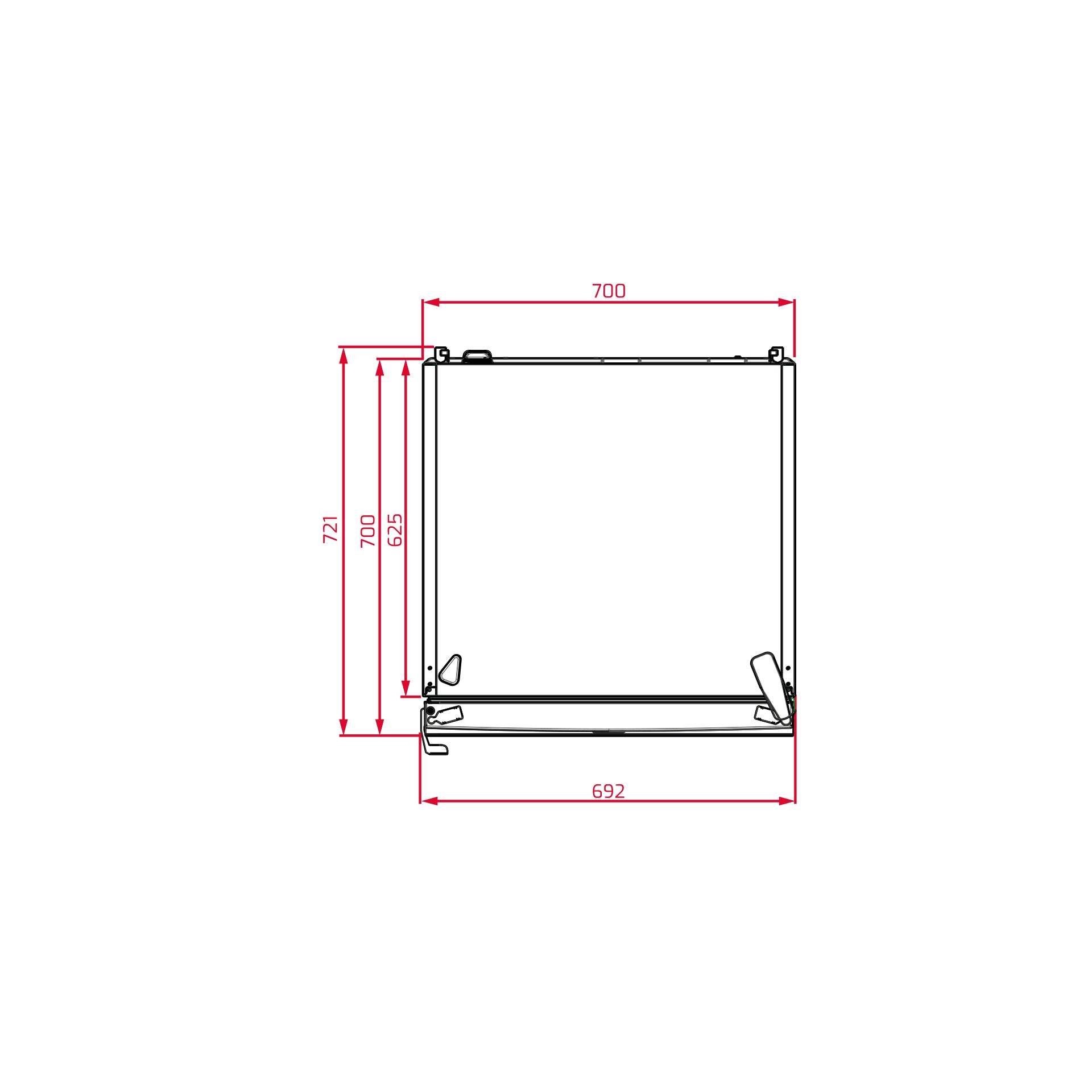 Frigorífico combi RBF 78725 No Frost de gran capacidad 192x70 cm con motor inverter y puerta de cristal (5)