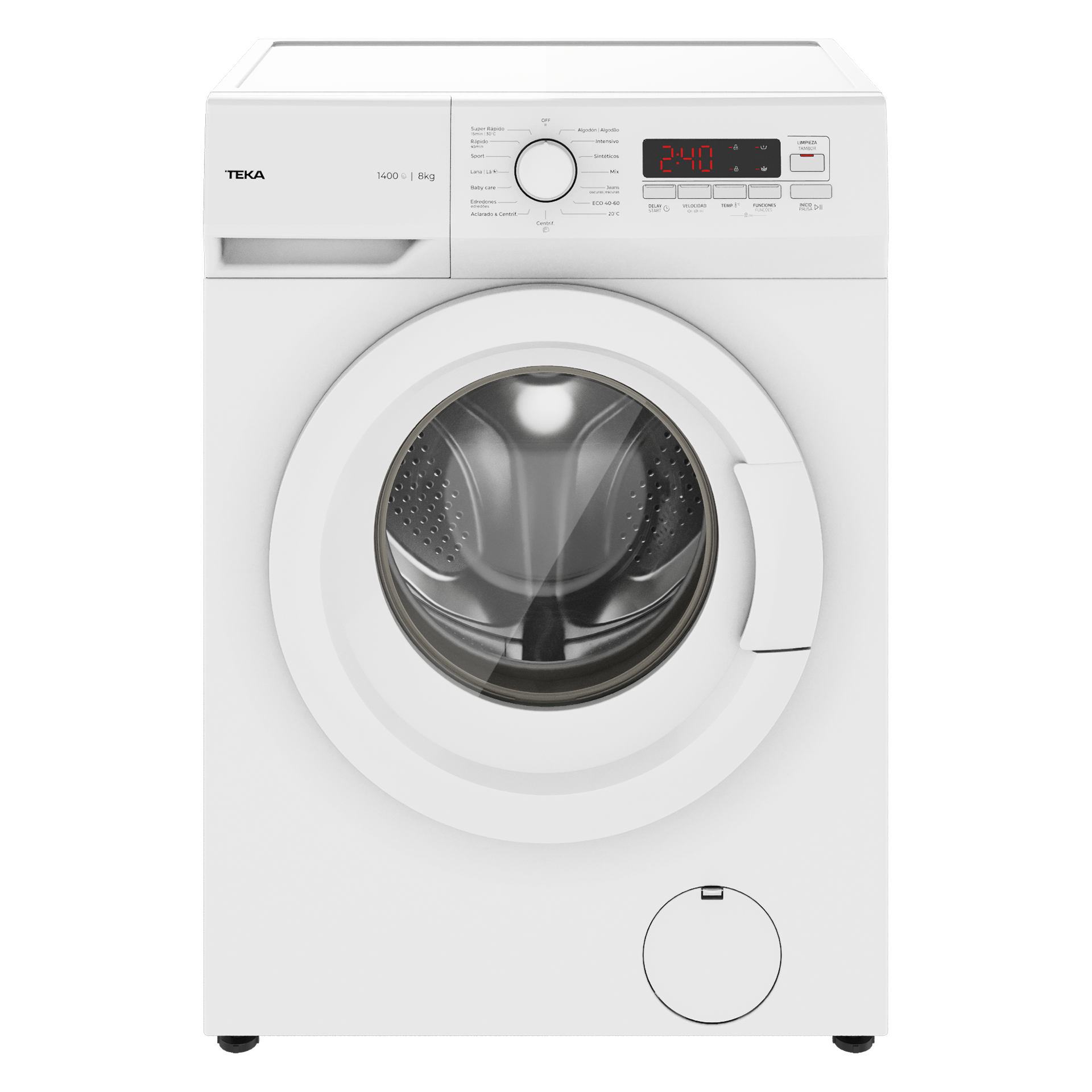 Lavadora TK5 1480 de libre instalación con 15 programas y capacidad 8 kg