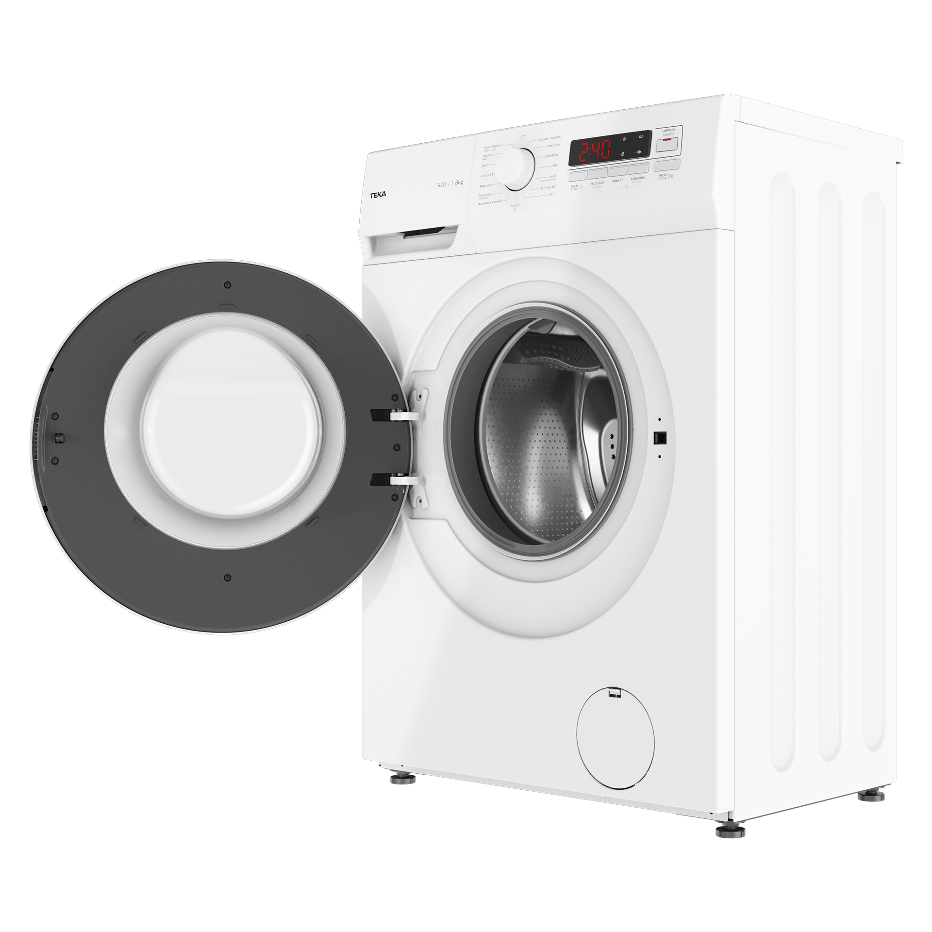 Lavadora TK5 1480 de libre instalación con 15 programas y capacidad 8 kg (1)