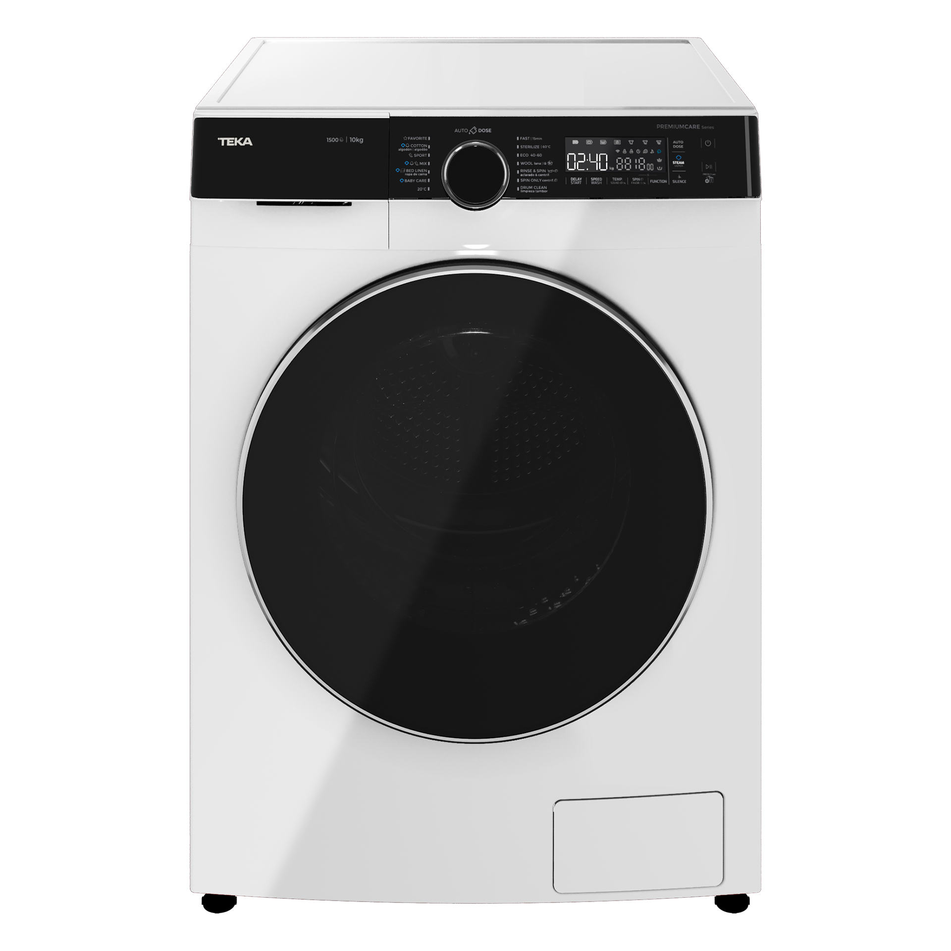 Lavadora AutoDose WMK 81050 de libre instalación de 10Kg con sistema de autodosificación del detergente