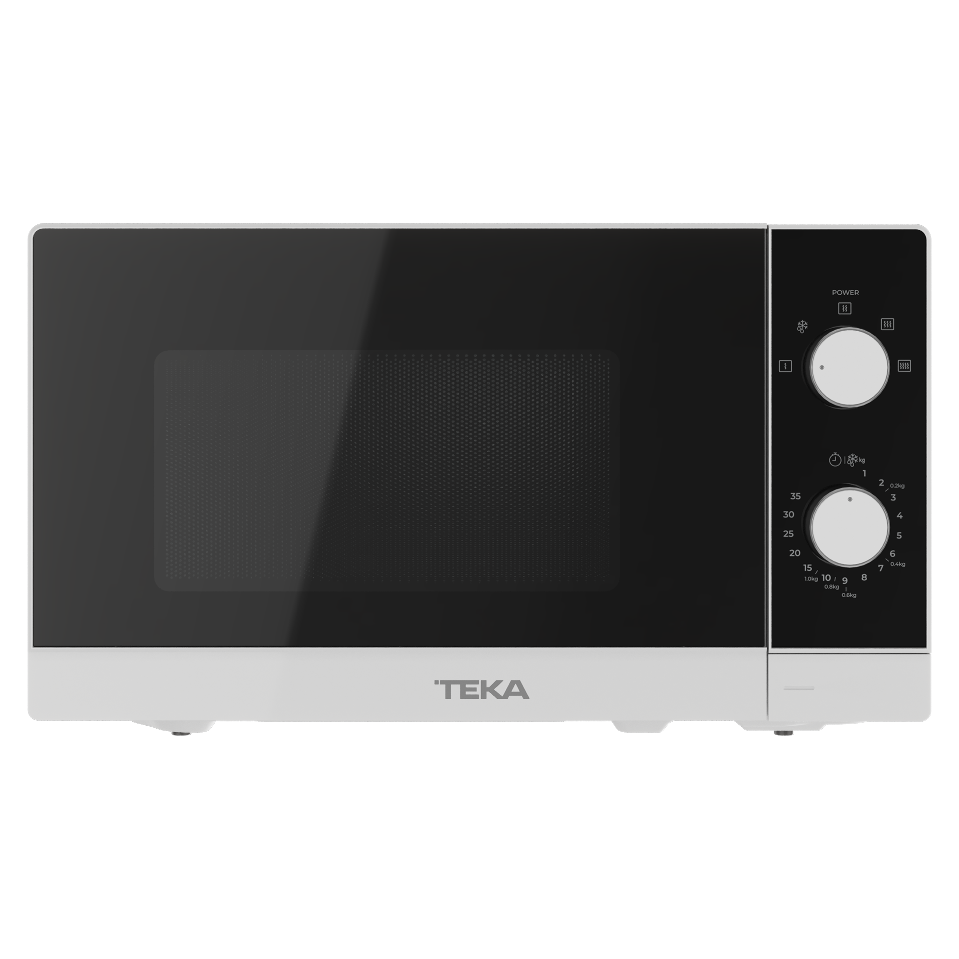 Microondas MW FS20 con control mecánico de libre instalación y 20L