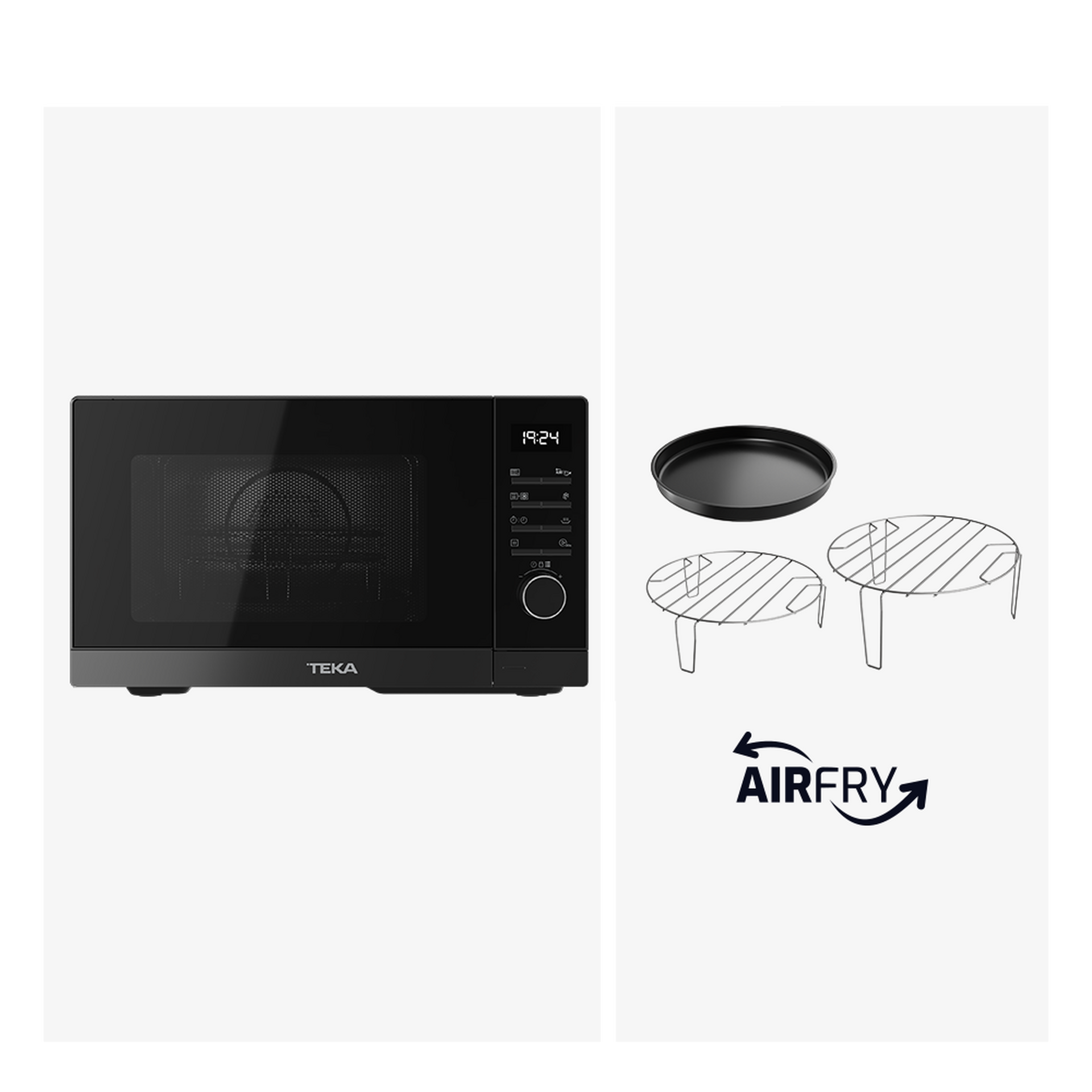 Microondas de libre instalación HMWE FS23  de 23L con función grill y AirFry (1)