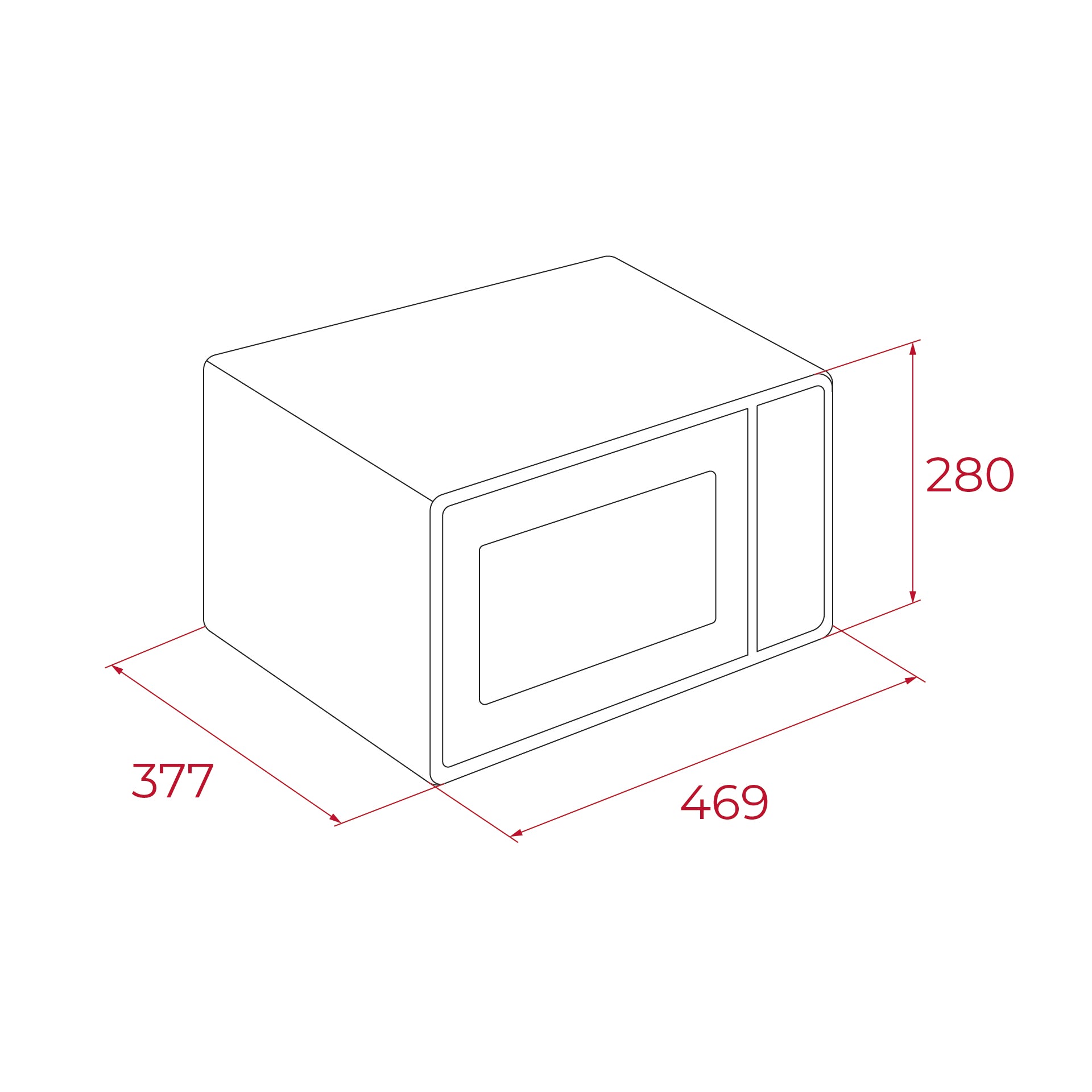 Microondas MWE FS25 G WH de libre instalación de 25L con función grill (2)