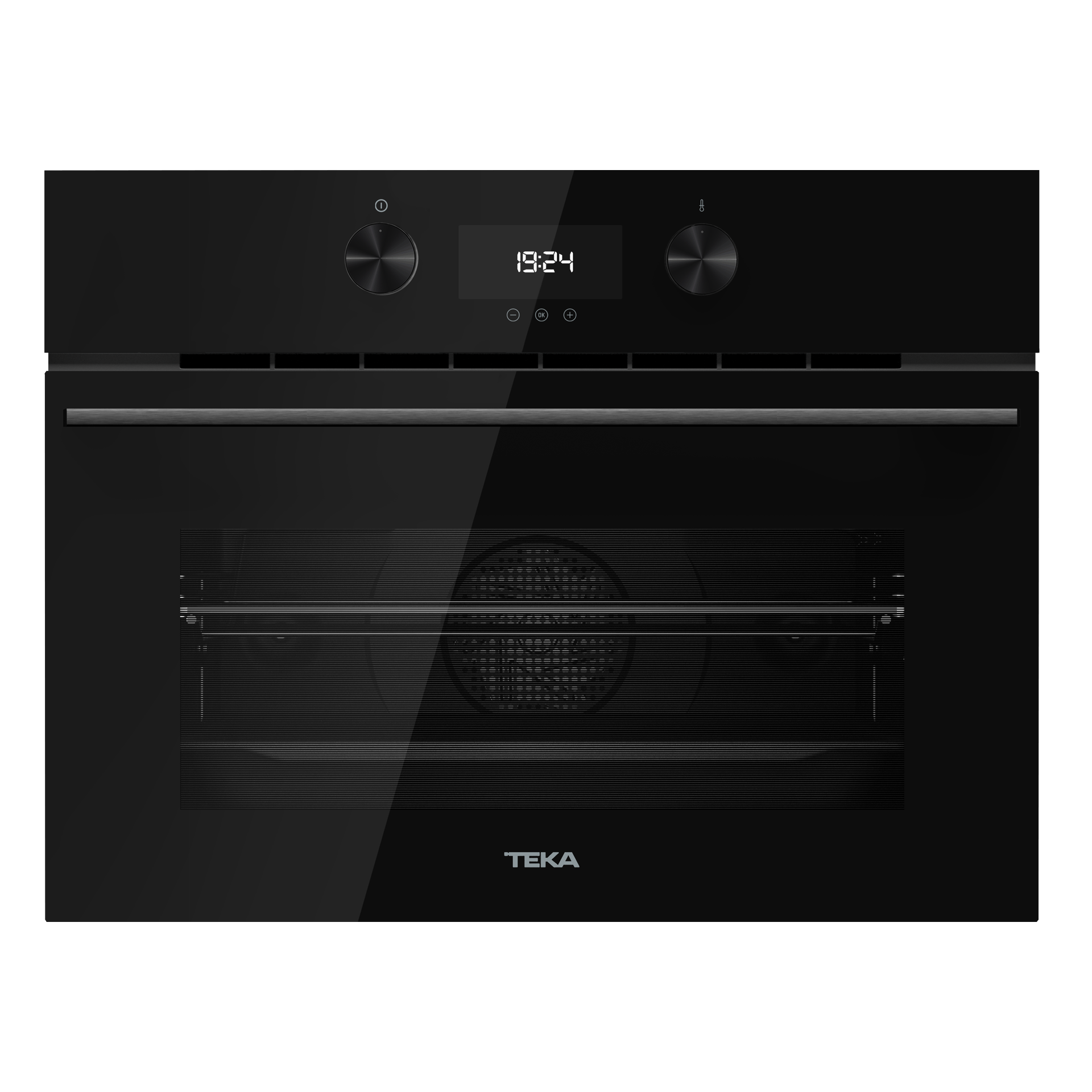 Horno multifunción HLC 8440 C SurroundTemp + microondas con acabado en Cristal Full Black