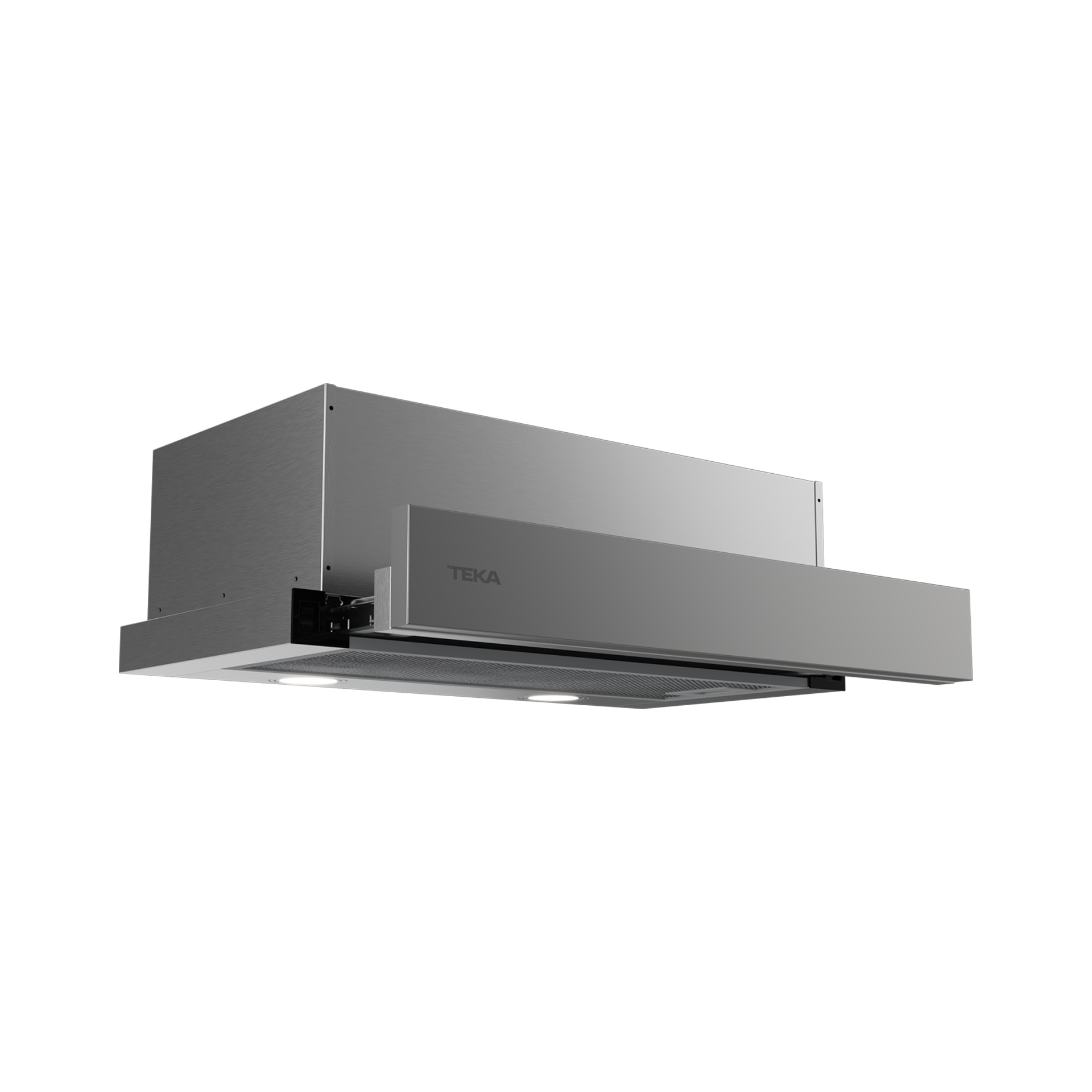 Campana extraíble PLR 6320 de 60 cm, recirculación con salida frontal y 2 filtros incluidos (1)