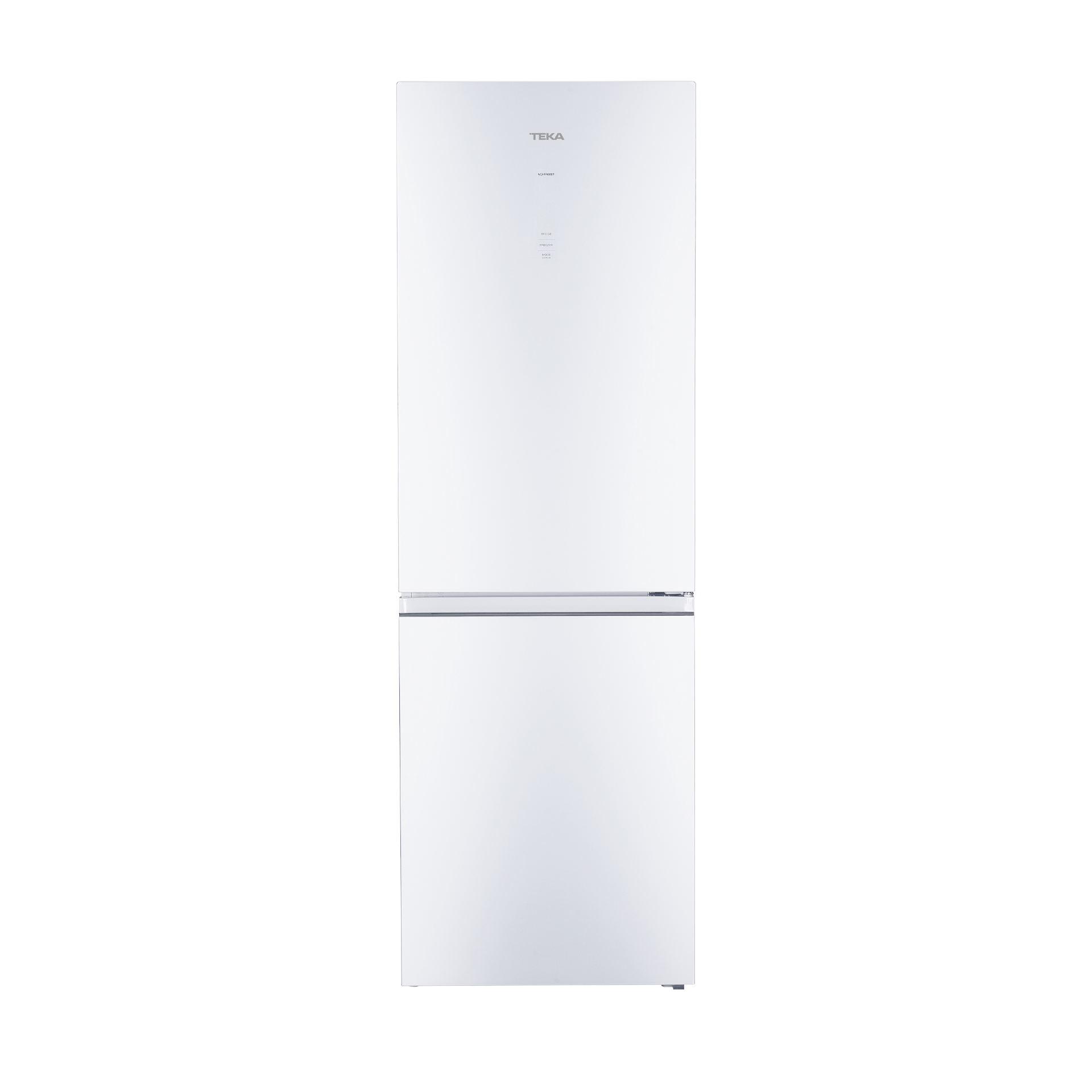 Frigorífico combi RBF 3450 No Frost de 185x60 cm con motor inverter y puerta de cristal