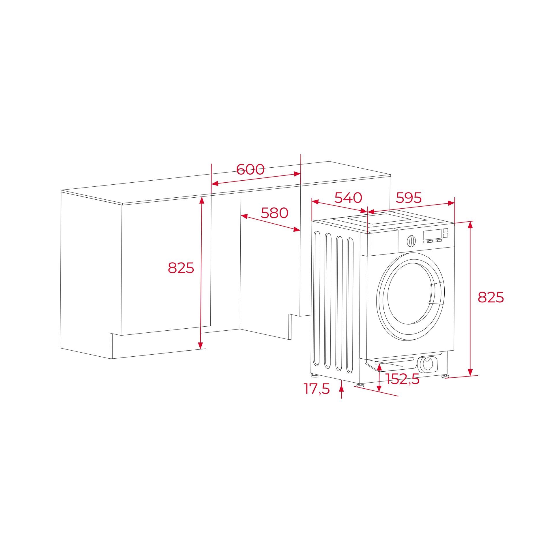 Lavadora de integración LI6 1471 con capacidad de 7 kg y motor Inverter (1)