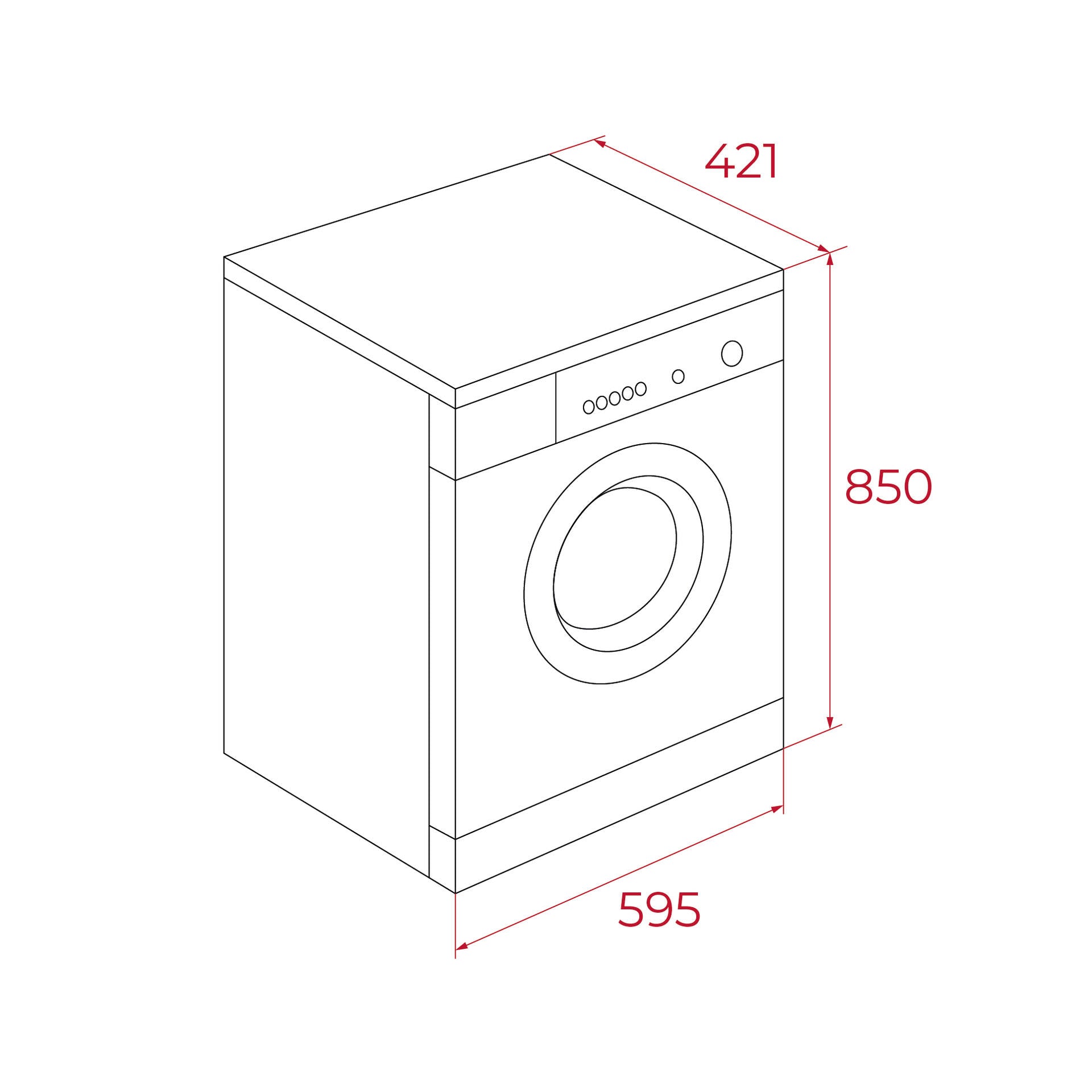 Lavadora WMK 4074 de libre instalación con Motor Inverter, 15 programas y capacidad de lavado de 7 kg (1)