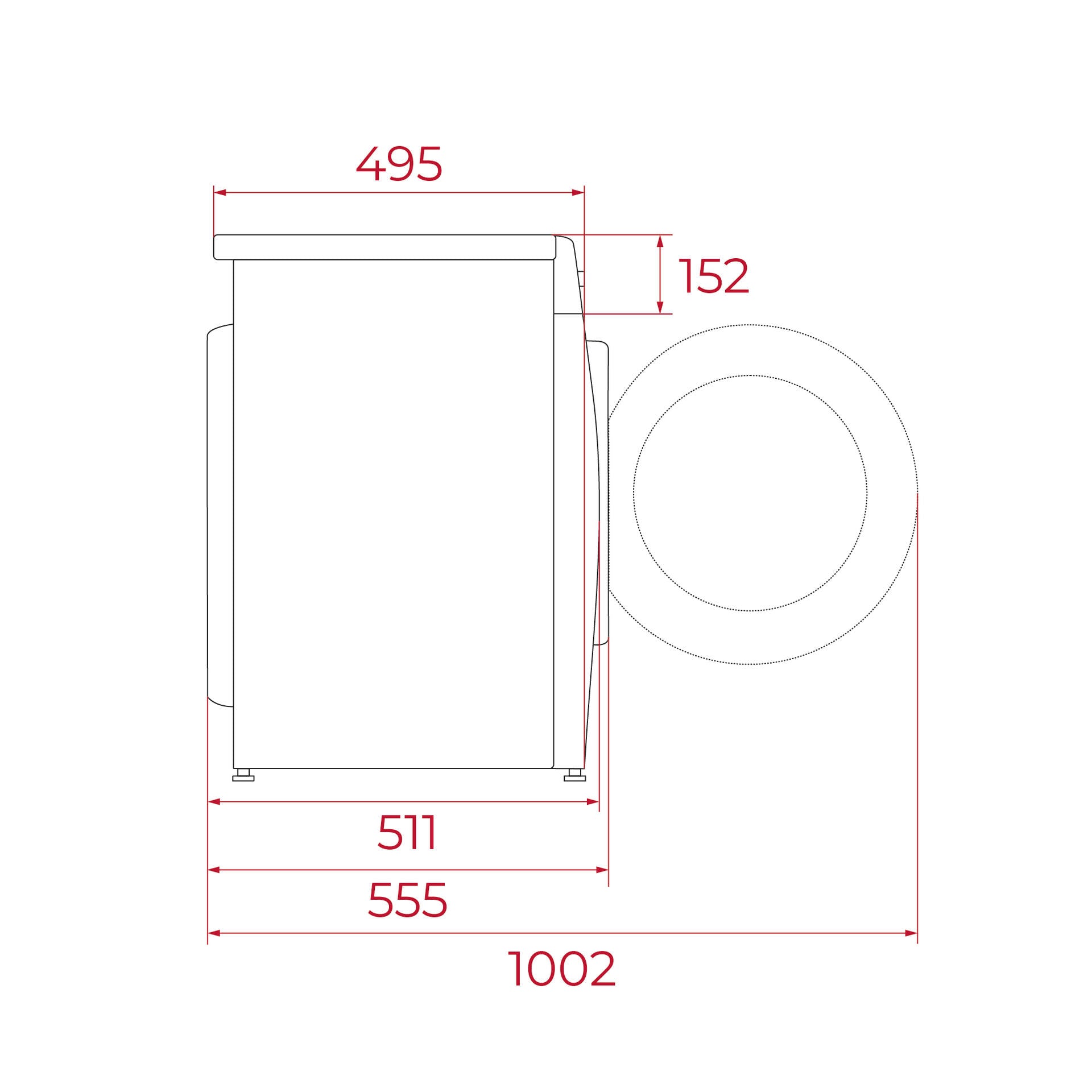 Lavadora de libre instalación WMK 40940 WH con Motor Inverter, 15 programas y capacidad de lavado de 9 kg (3)