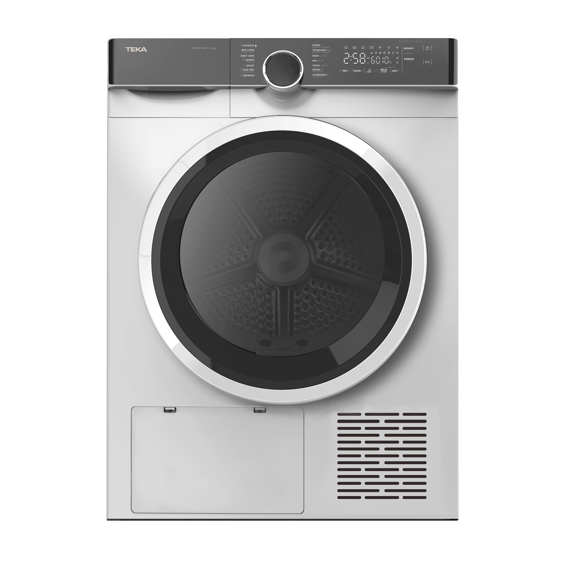 Secadora SHK 70840 de condensación por bomba de calor con capacidad de 8Kg y 14 programas