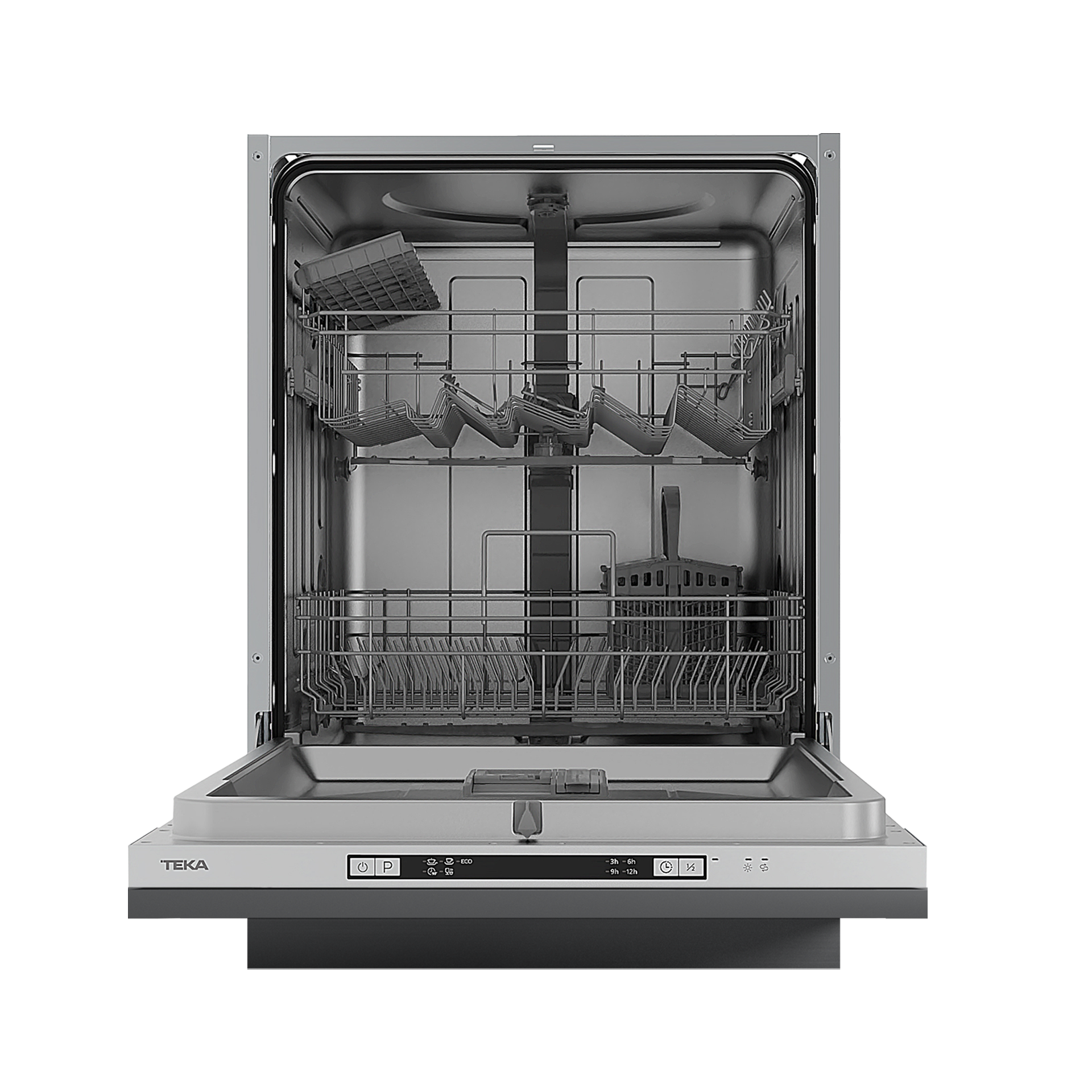Lavavajillas integrable DFI 46710 con capacidad de 12 cubiertos y 5 programas de lavado (1)
