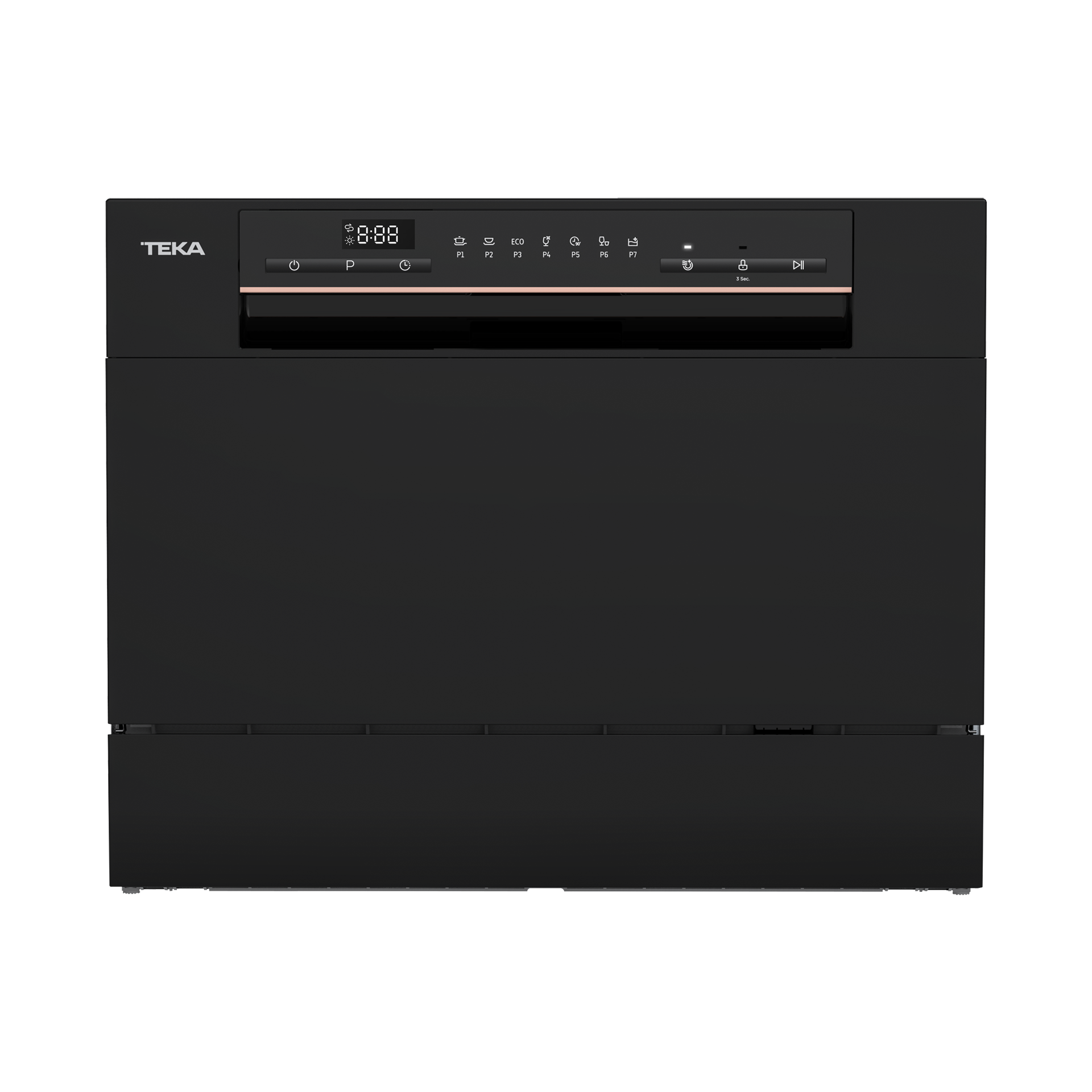 Lavavajillas compacto de libre instalación LC 24700 BK para 6 cubiertos y 7 programas de lavado