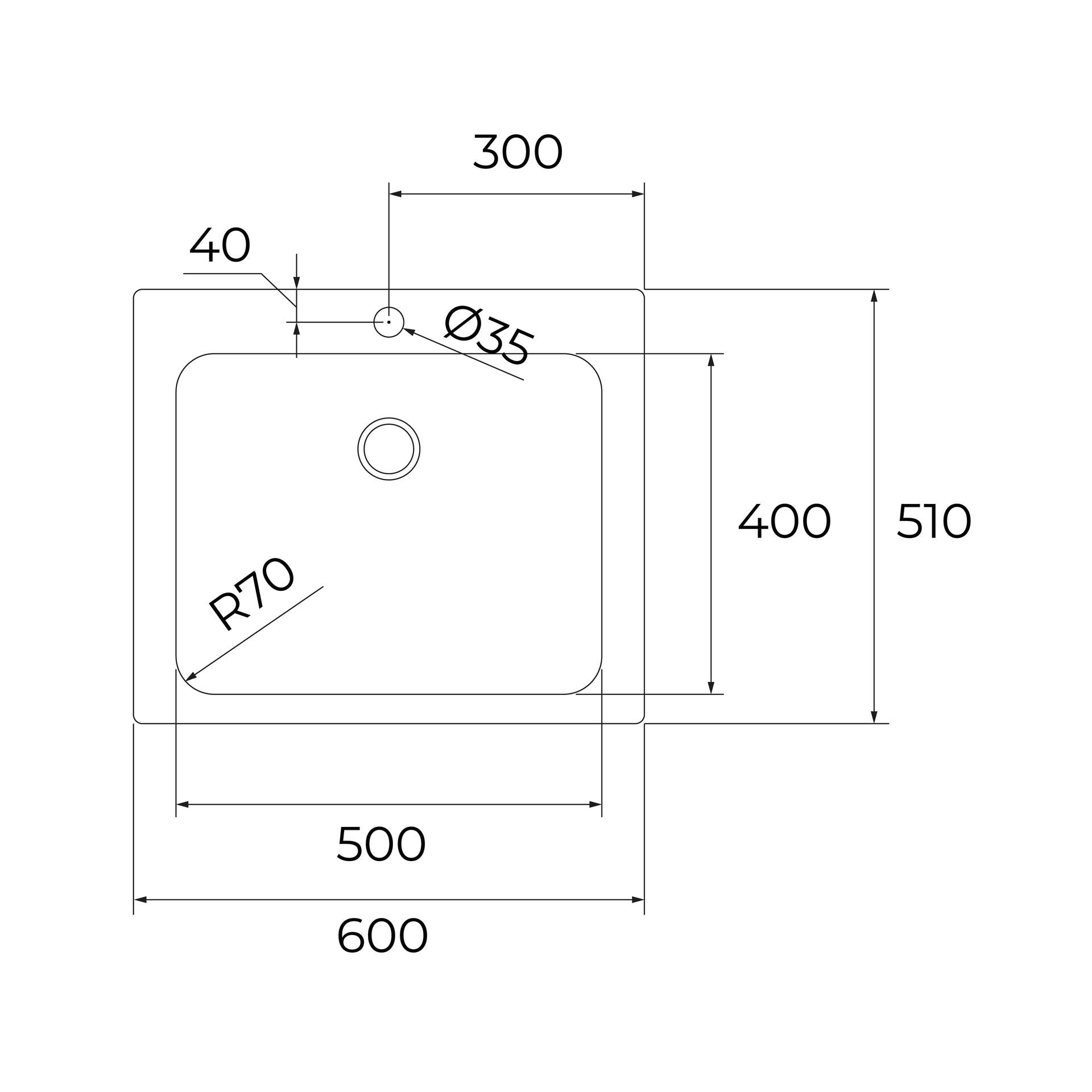 Fregadero Universe 60 T-XP 1C MAX de encastre en acero inoxidable de 50 cm (2)