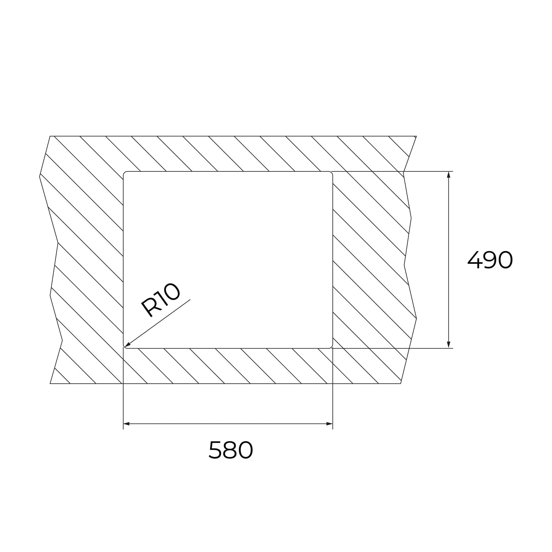 Fregadero Universe 60 T-XP 1C MAX de encastre en acero inoxidable de 50 cm (3)