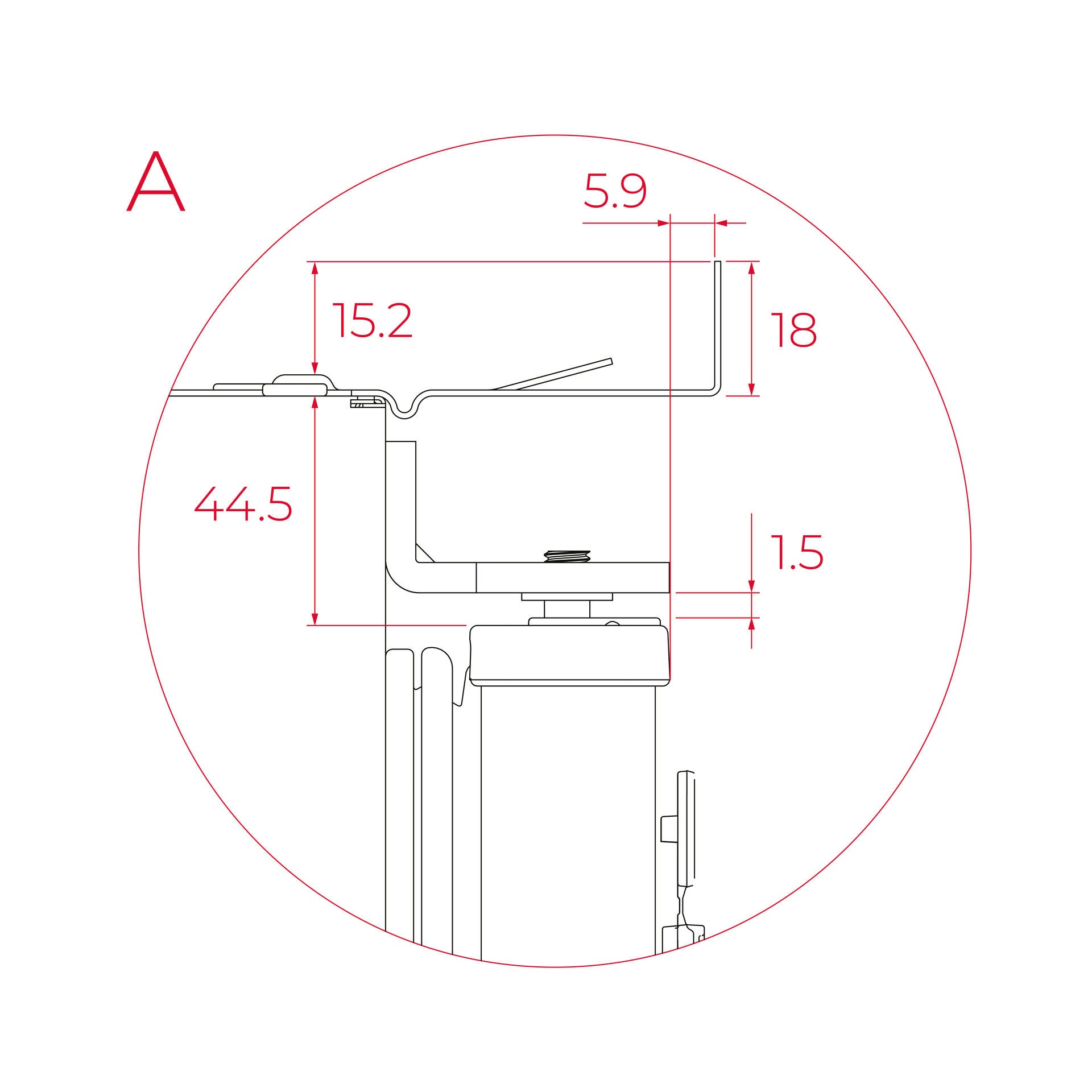 Congelador RSF 73385 FI de 1 puerta de integración, clase D y puerta deslizante (3)