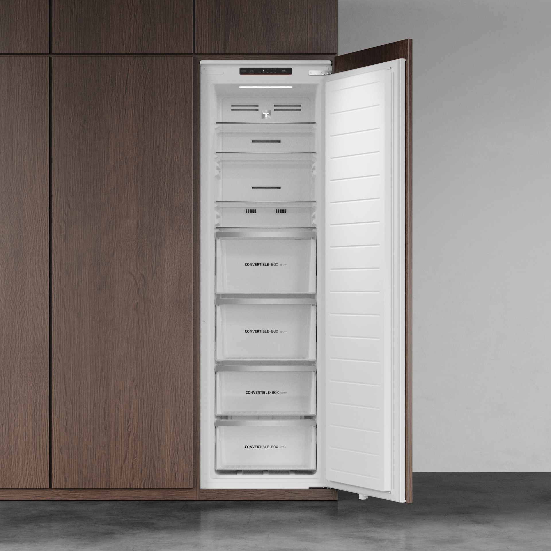 Congelador RSF 73385 FI de 1 puerta de integración, clase D y puerta deslizante (1)