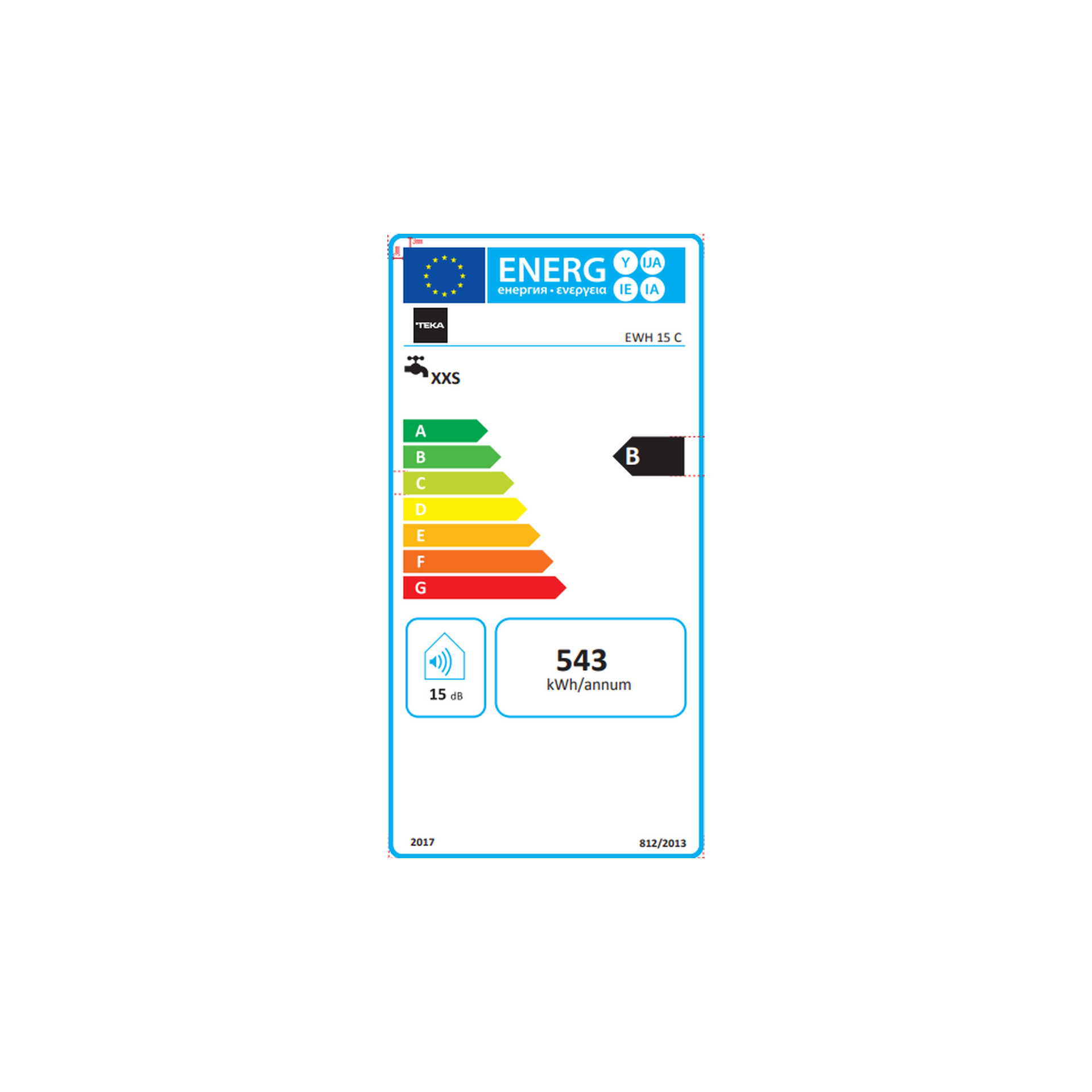 Termo eléctrico EWH 15 C de 15 litros con instalación vertical (2)