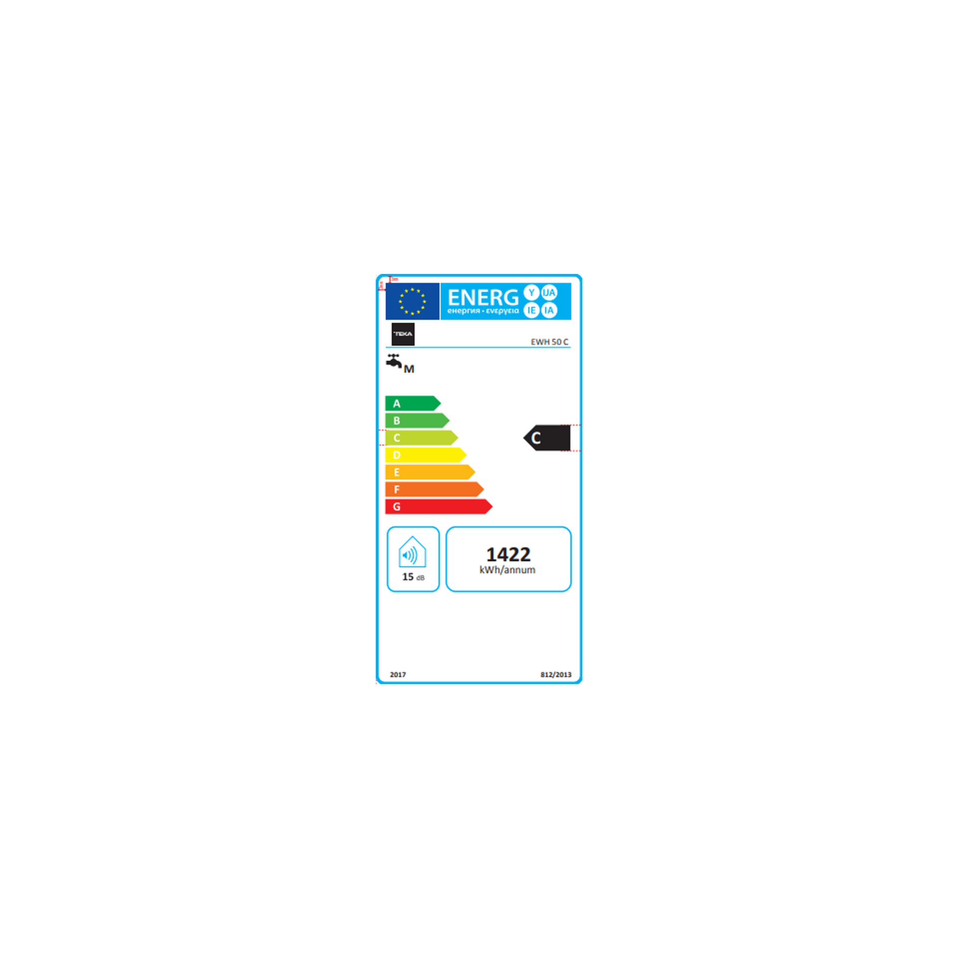 Termo eléctrico EWH 50 C de 50 litros con instalación vertical (2)