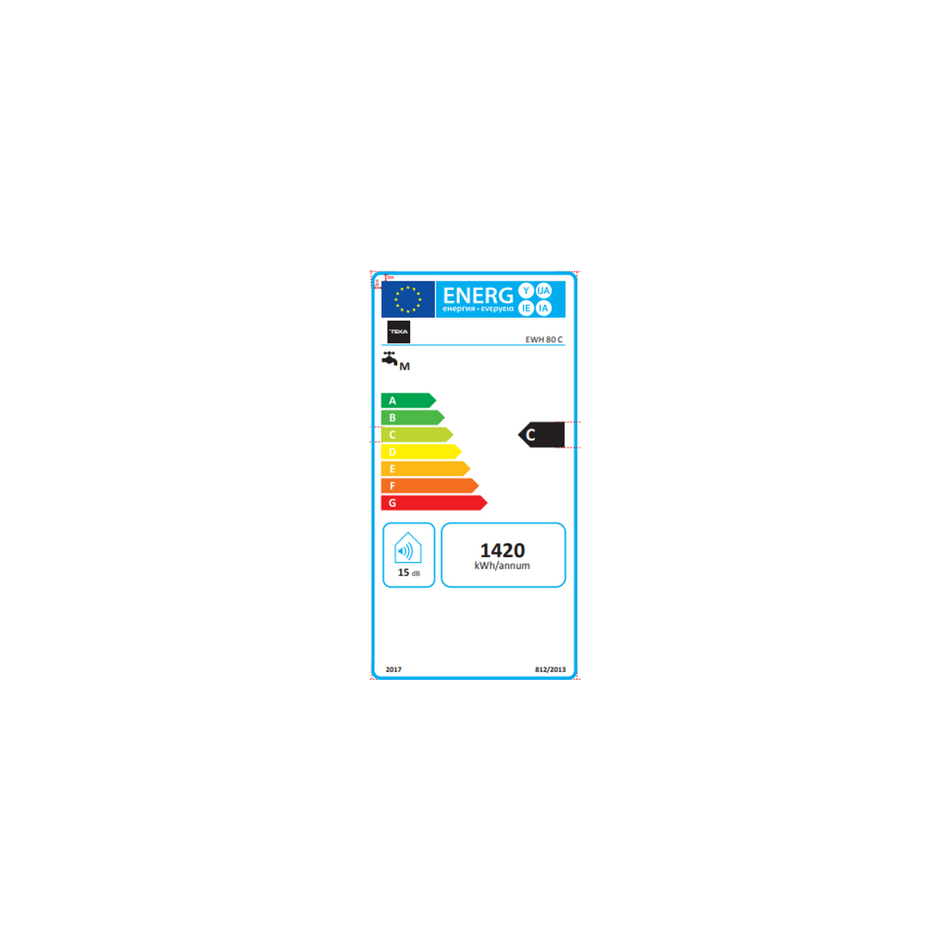 Termo eléctrico EWH 80 C de 80 litros con instalación vertical (2)